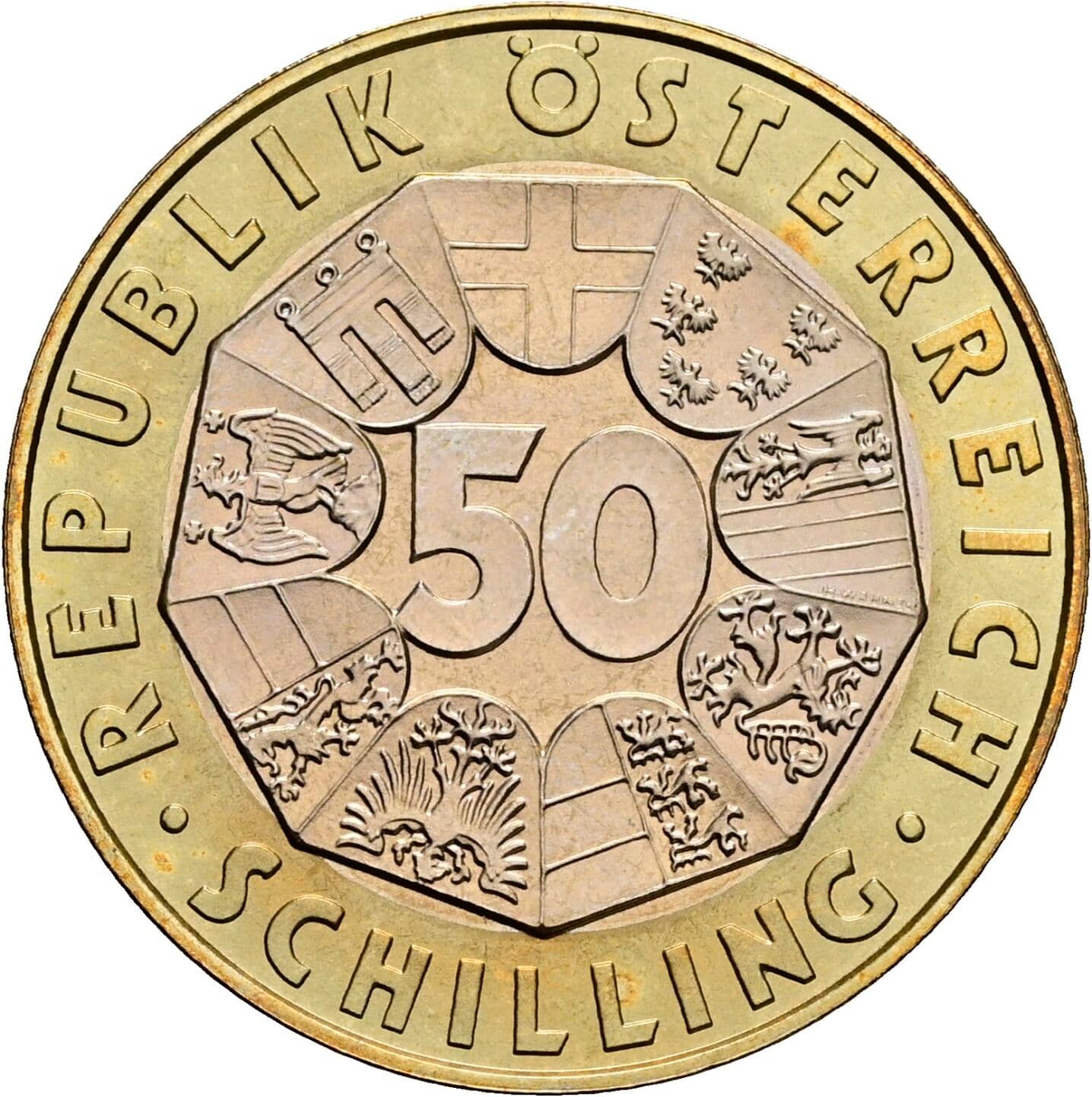 50 Schilling 1998 – Vorderseite