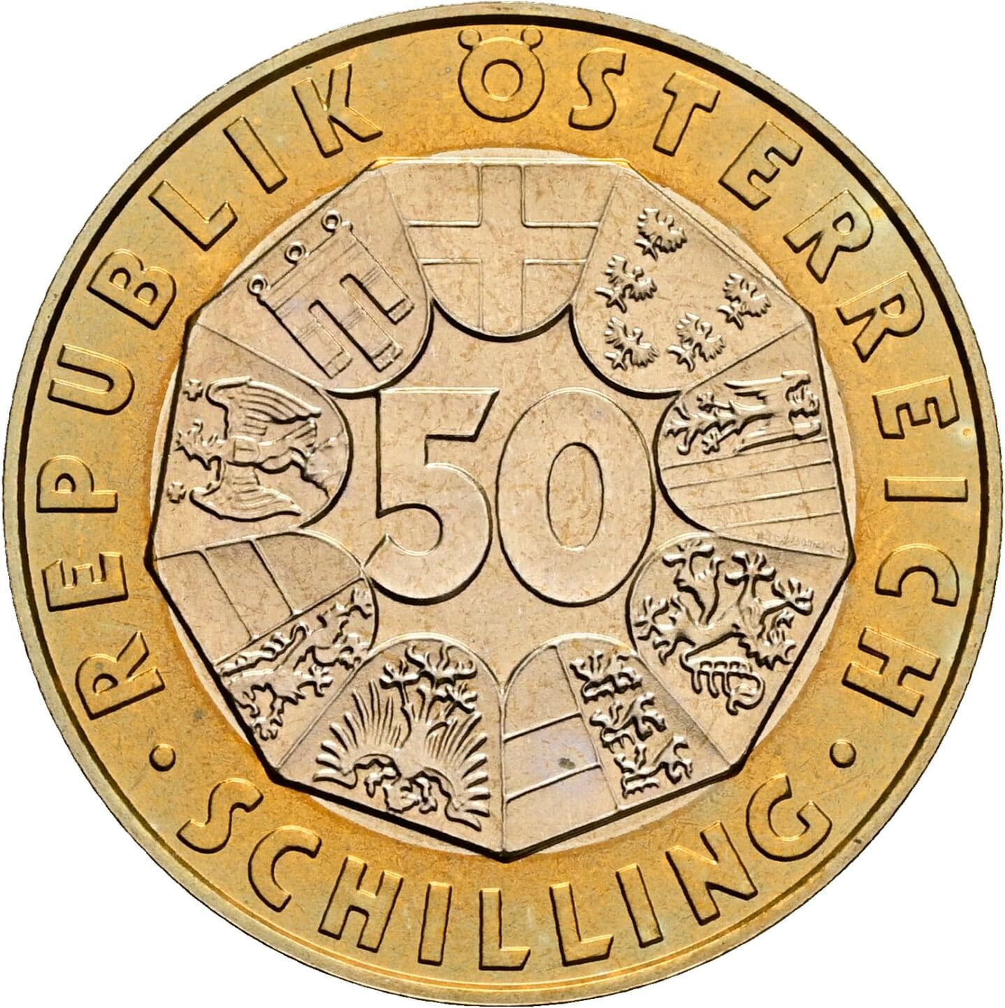 50 Schilling 1998 – Vorderseite