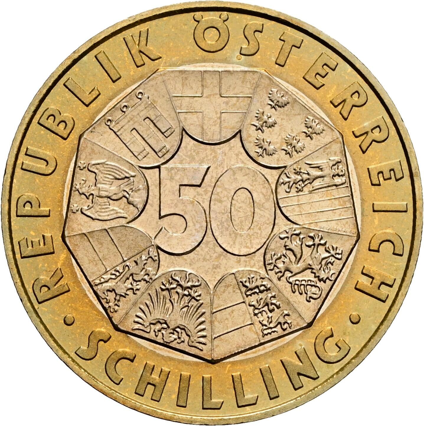 50 Schilling 1998 – Vorderseite
