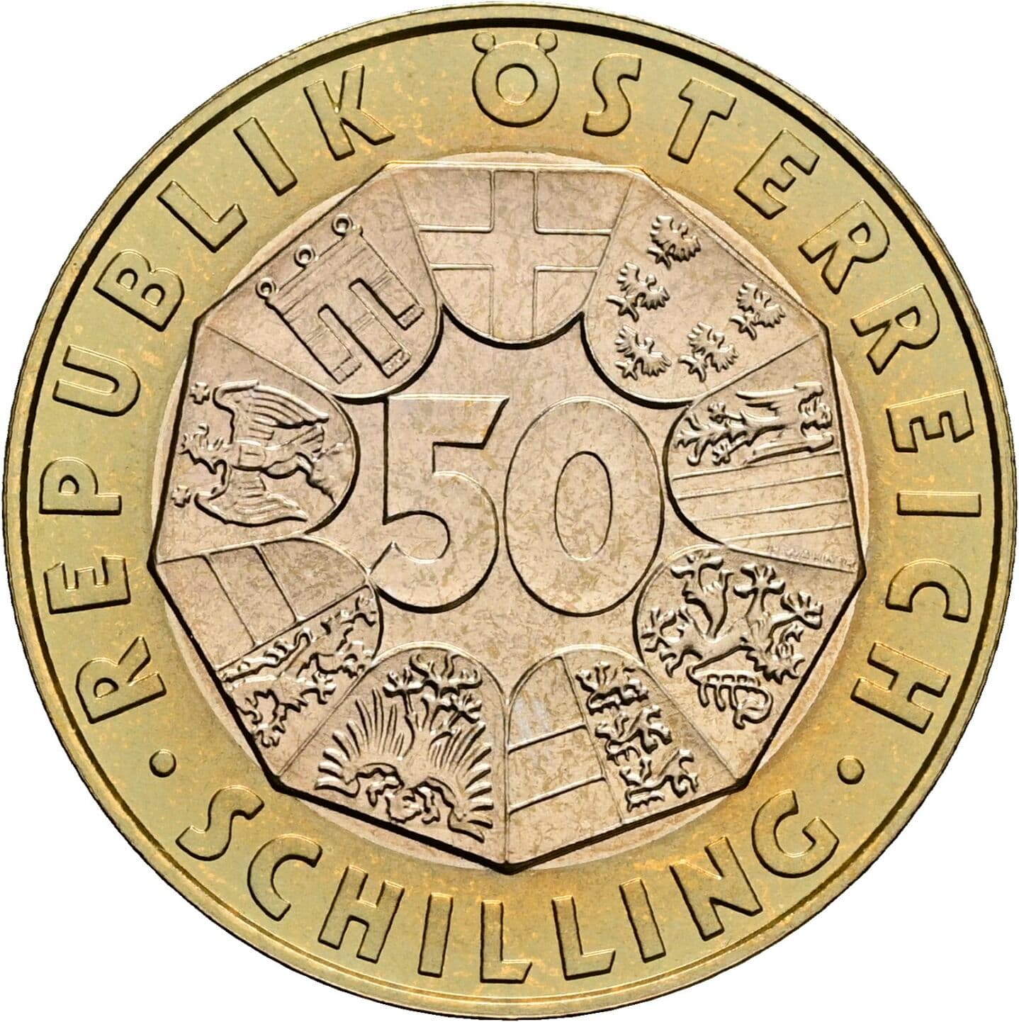 50 Schilling 1998 – Vorderseite