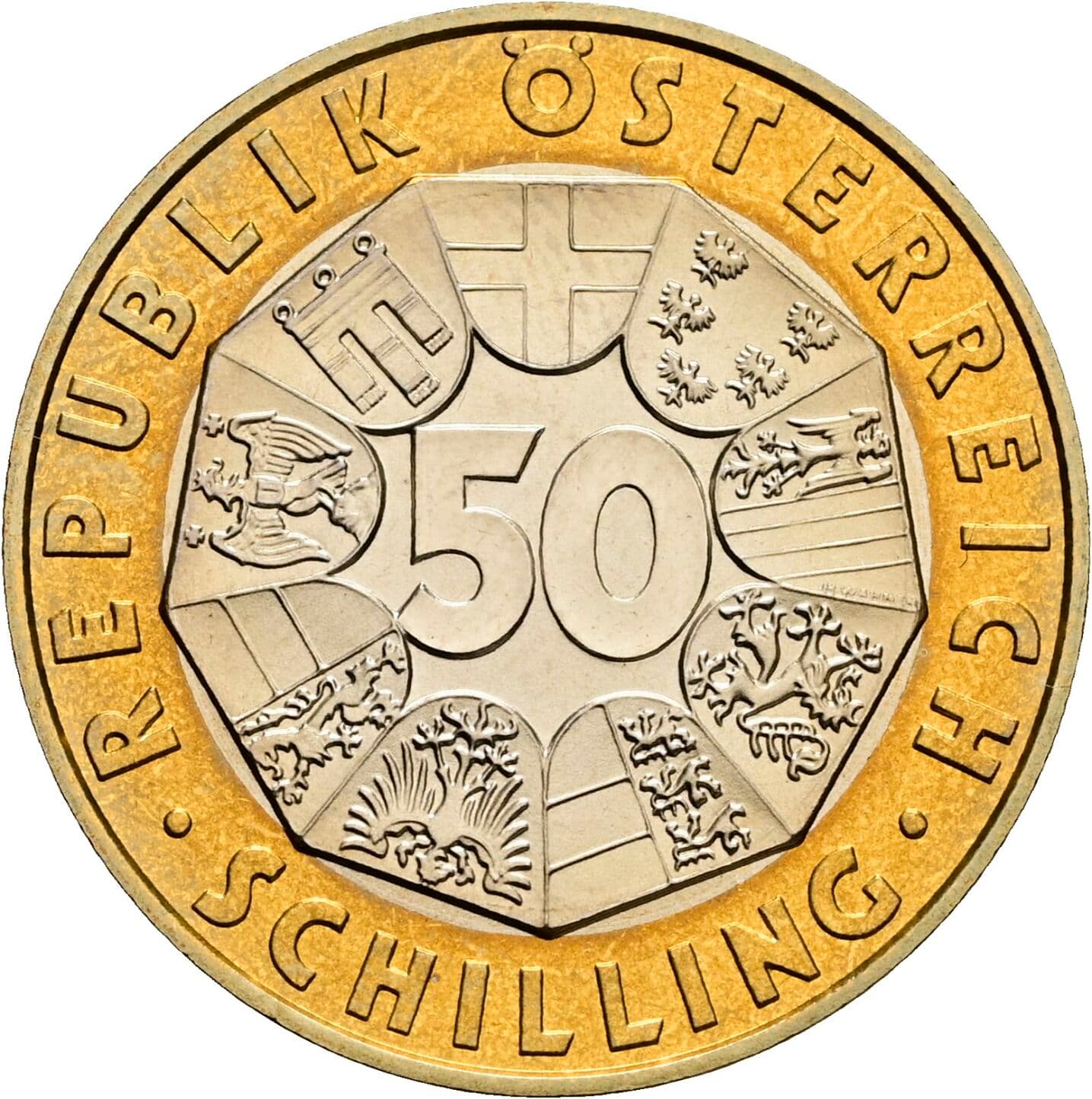 50 Schilling 1998 – Vorderseite