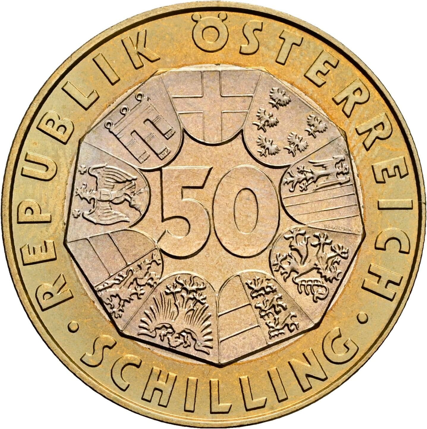 50 Schilling 2000 – Vorderseite