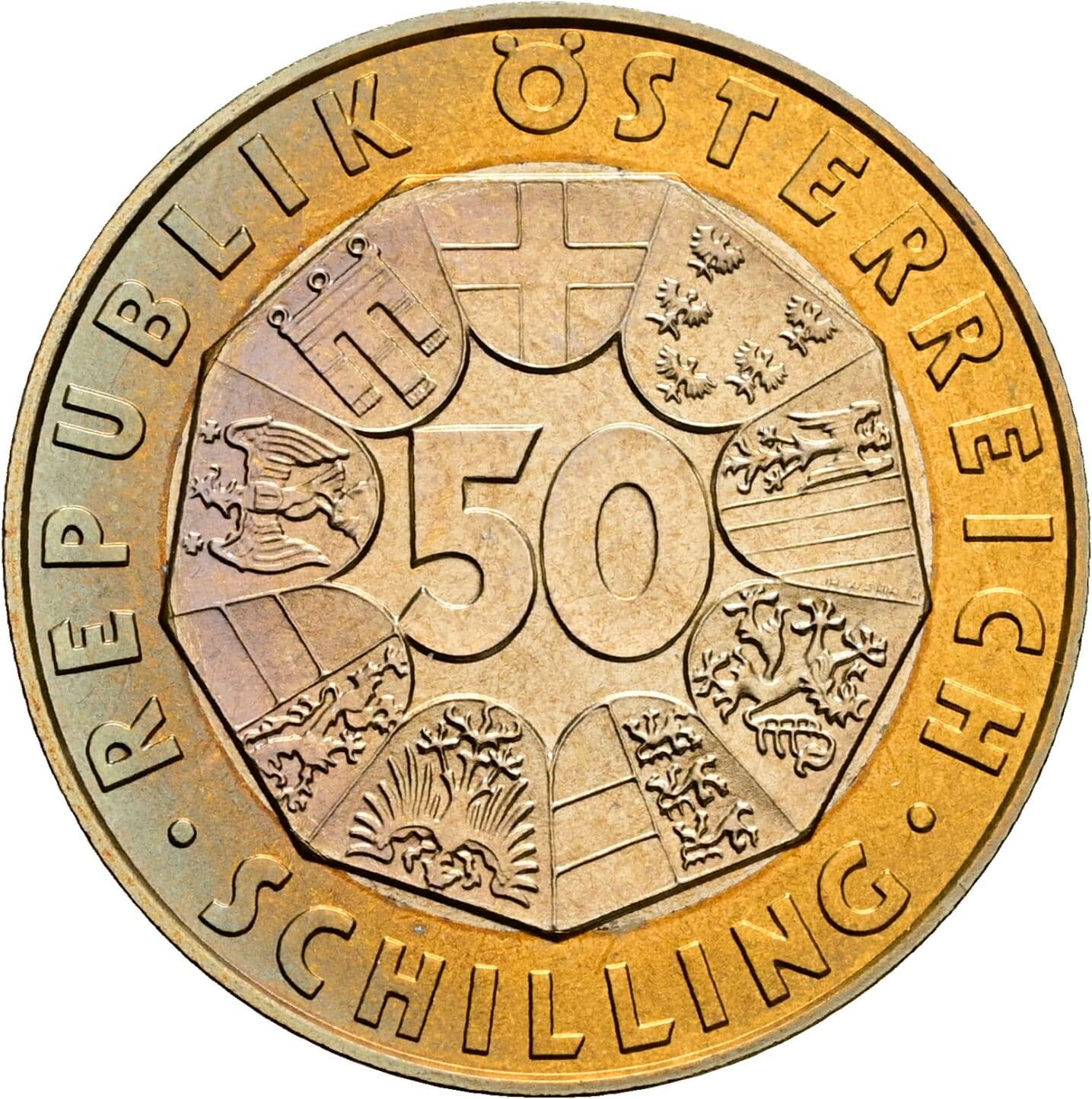 50 Schilling 2000 – Vorderseite