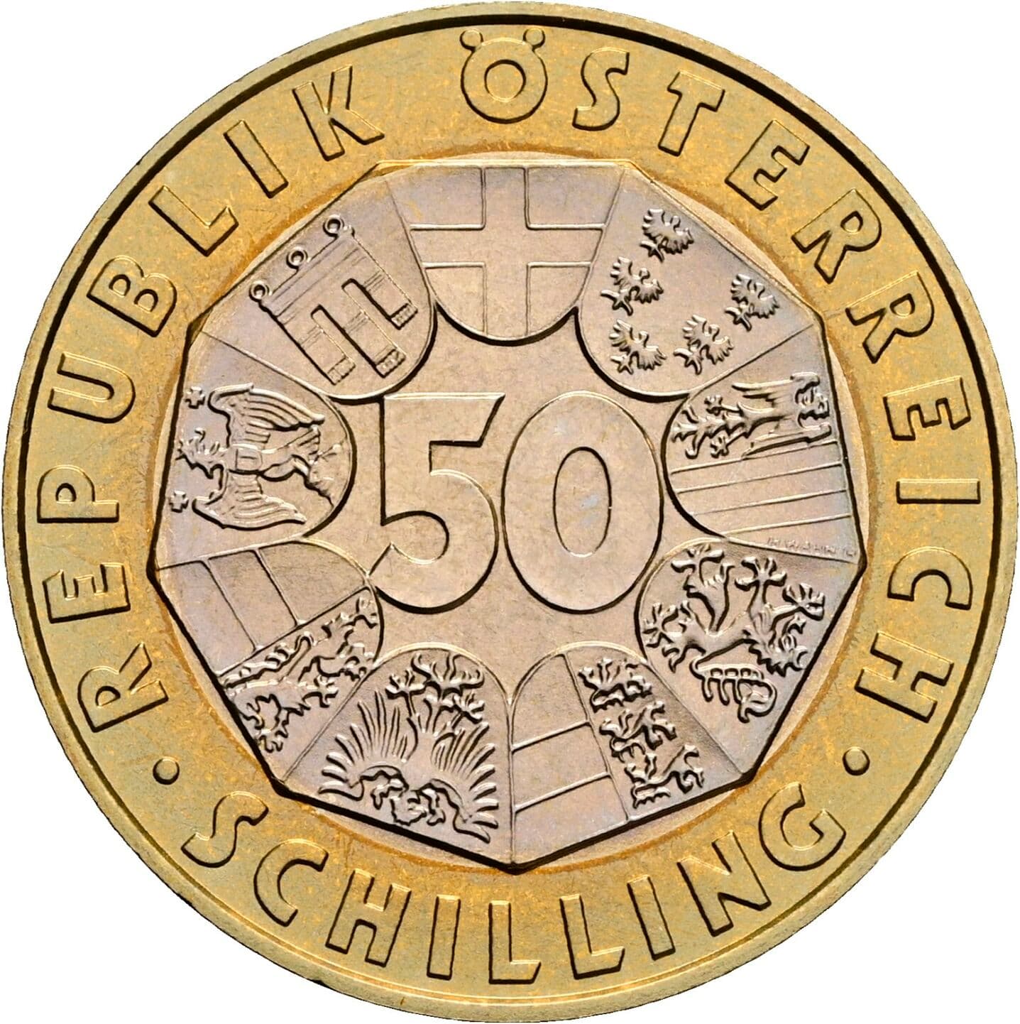 50 Schilling 2000 – Vorderseite