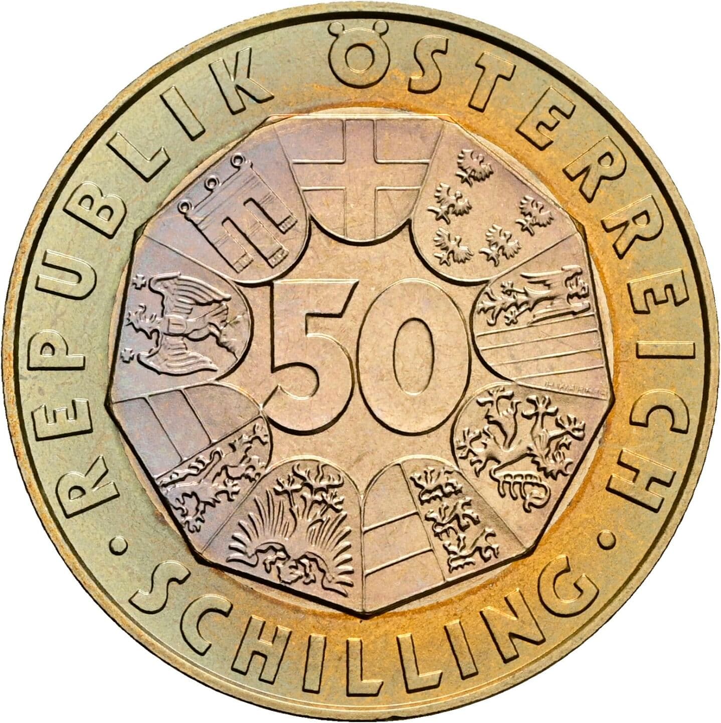 50 Schilling 2000 – Vorderseite