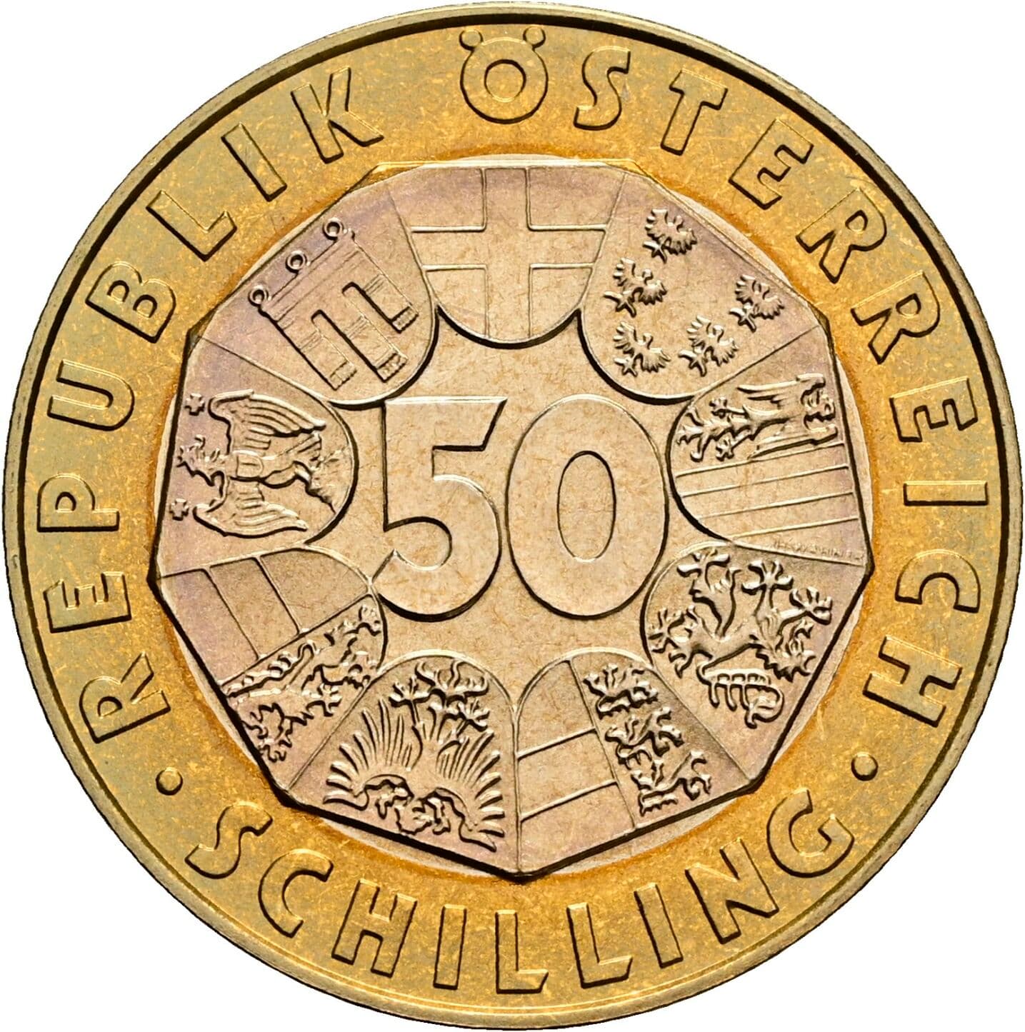 50 Schilling 2000 – Vorderseite