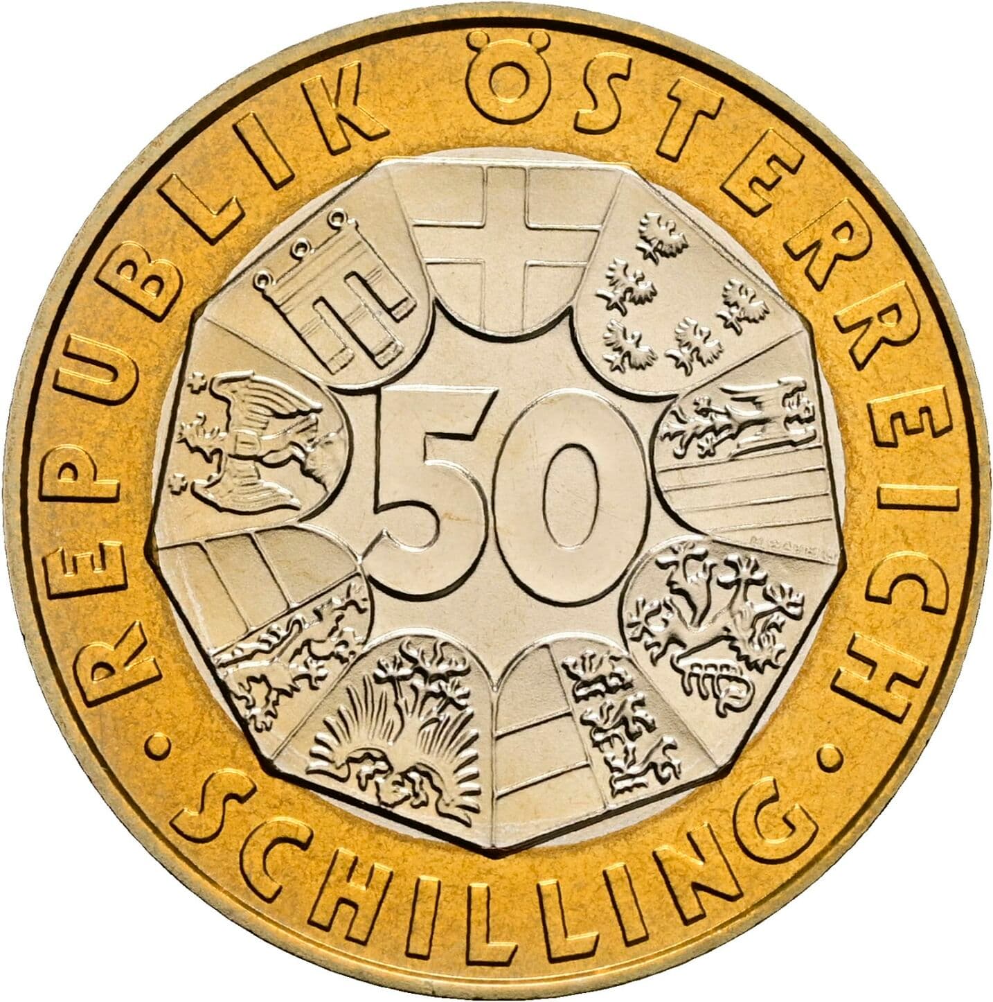 50 Schilling 1996 – Vorderseite