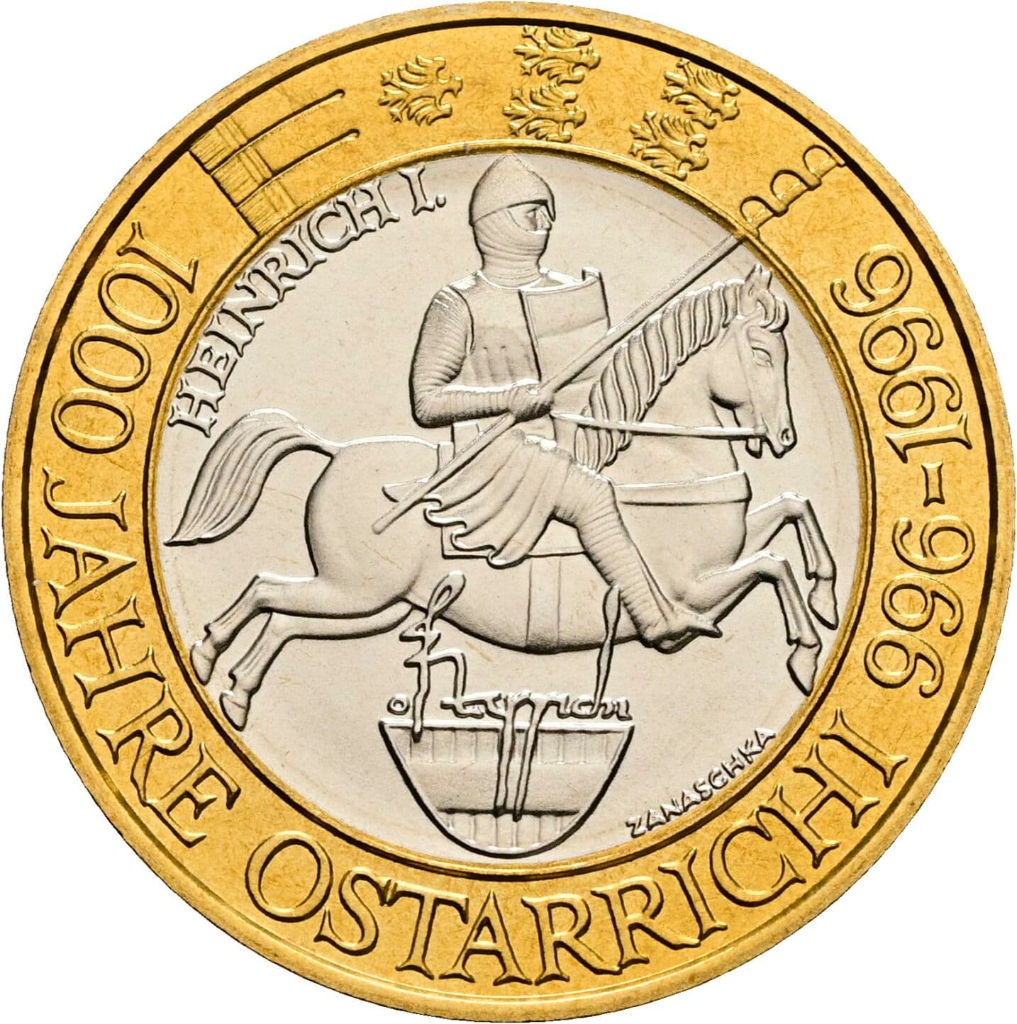 50 Schilling 1996 – Rückseite