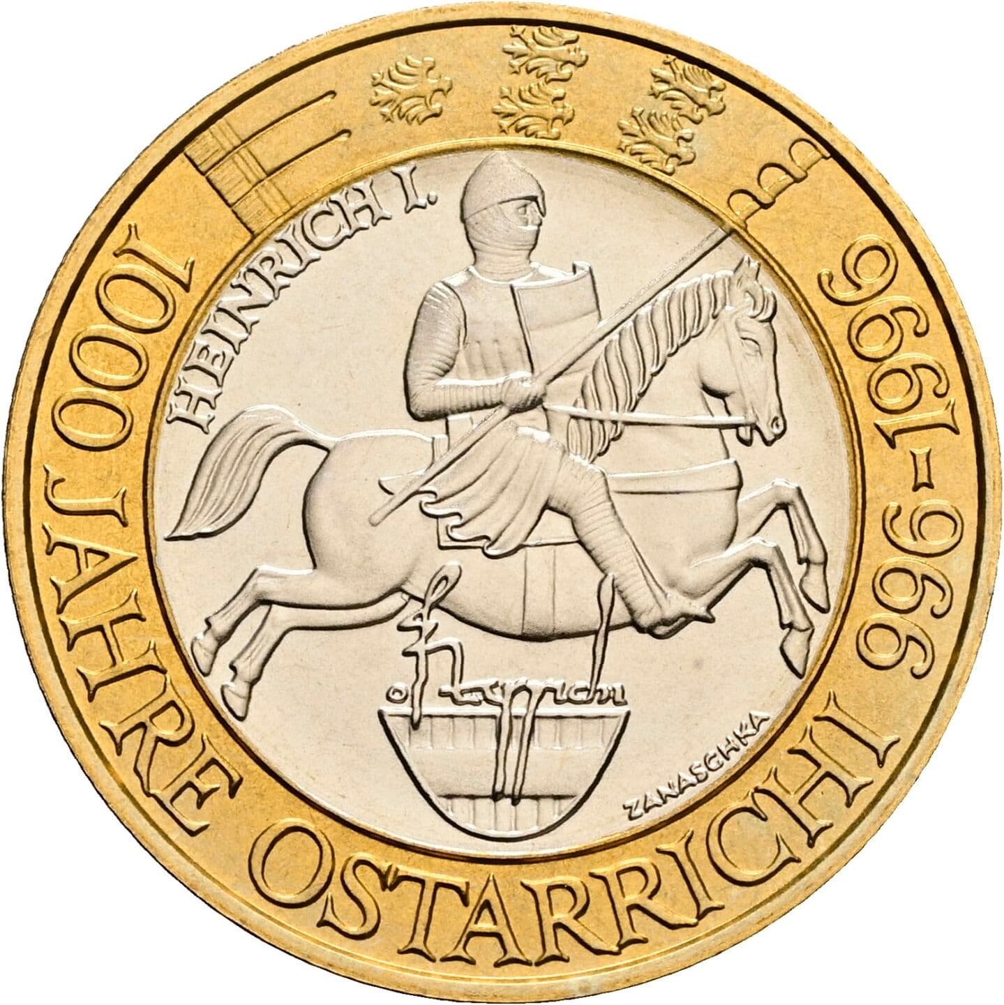 50 Schilling 1996 – Rückseite