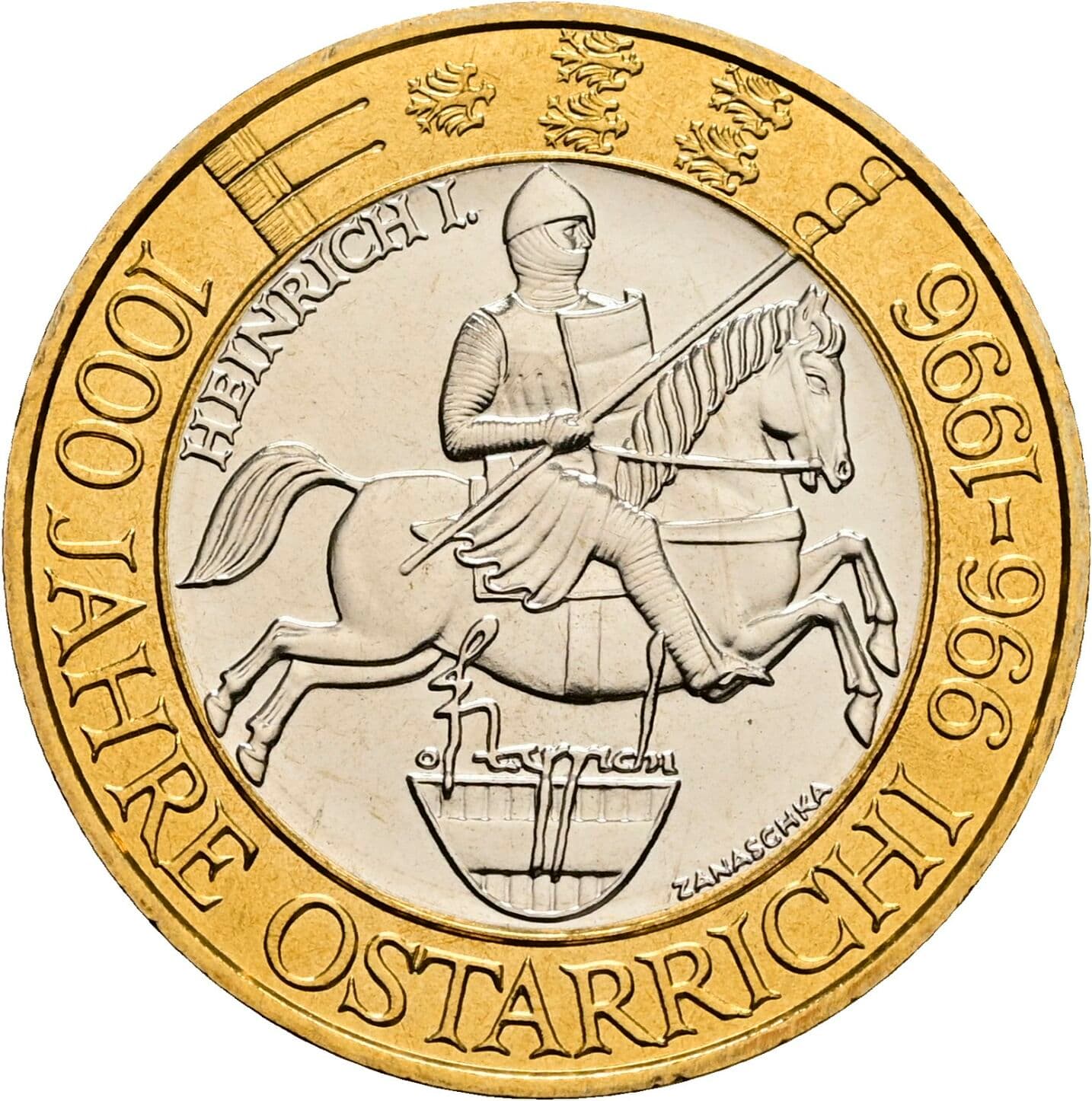 50 Schilling 1996 – Rückseite