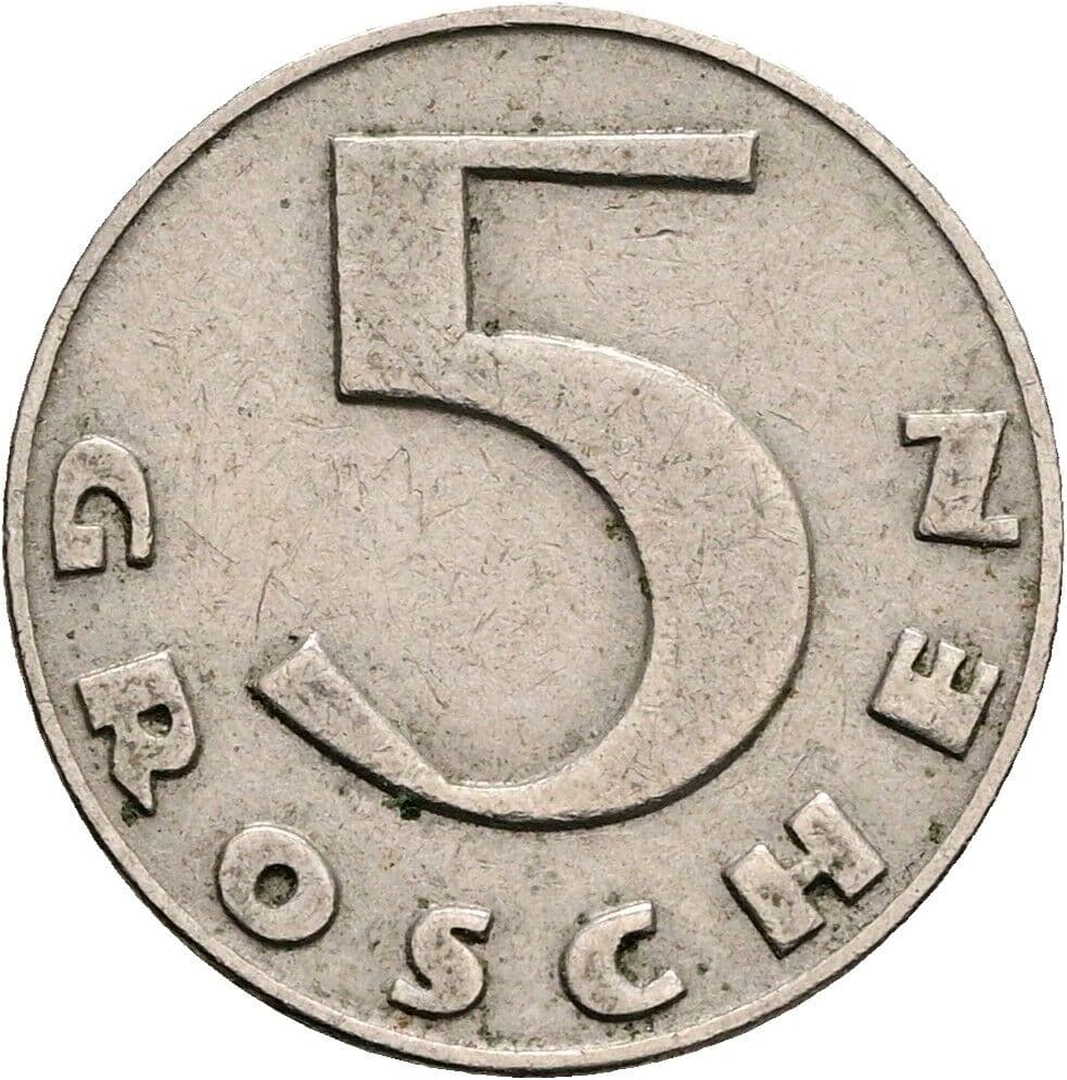 5 Groschen 1931 – Vorderseite