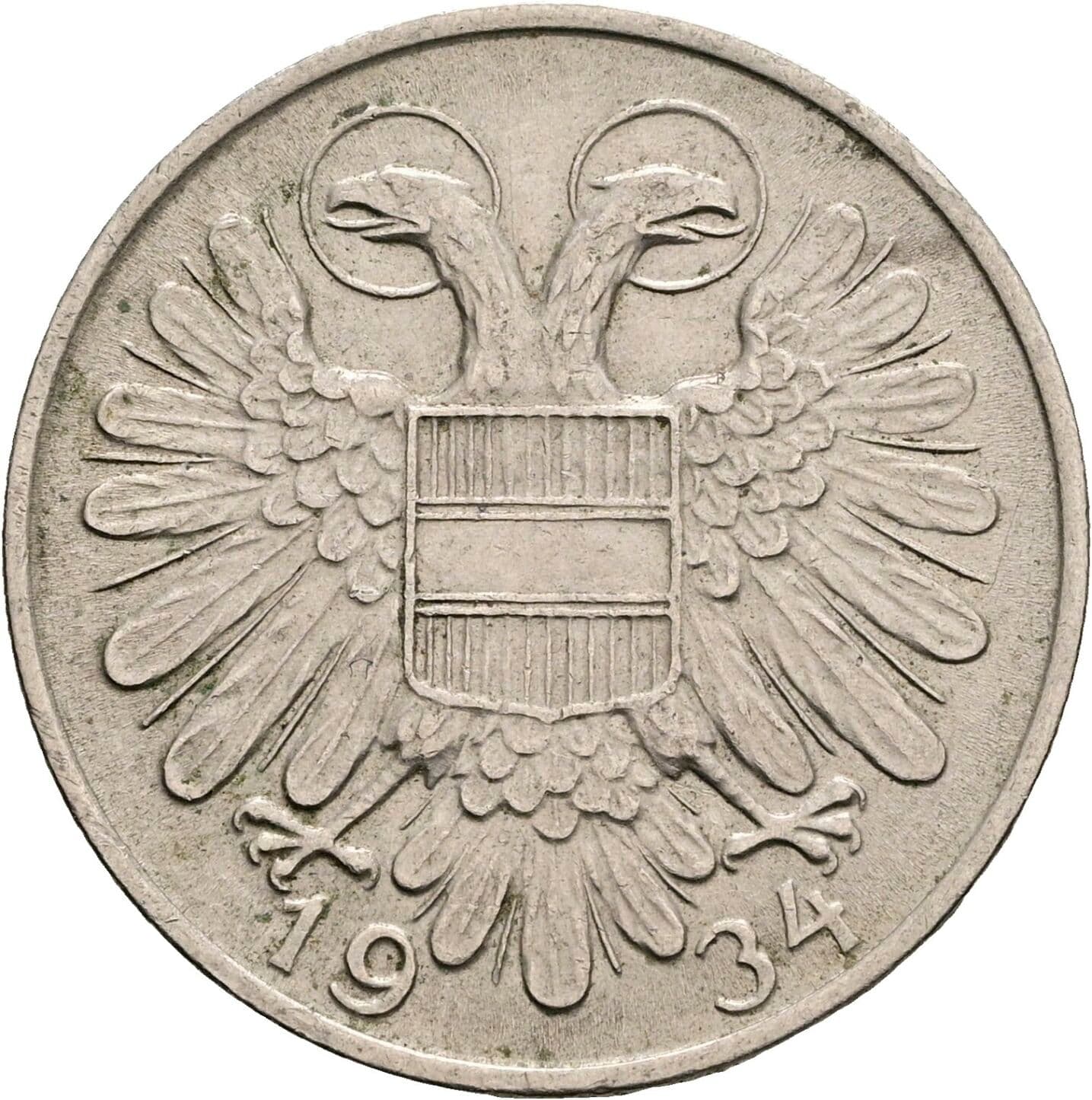 1 Schilling 1934 – Rückseite