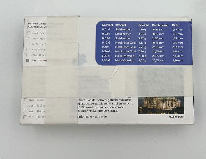 5 Stück Euro Kursmünzensätze