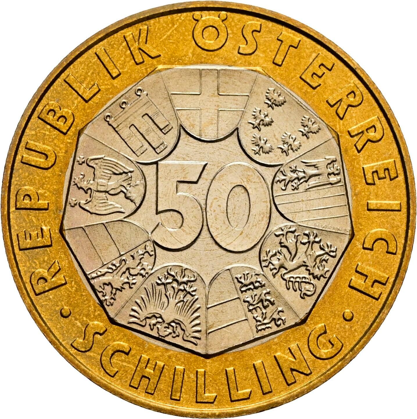 50 Schilling 2000 – Vorderseite