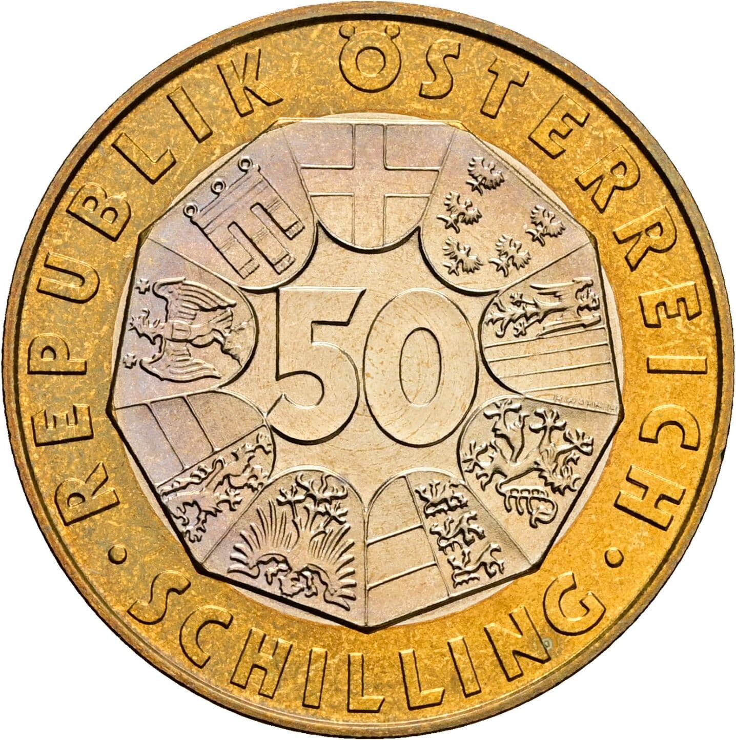 50 Schilling 2000 – Vorderseite