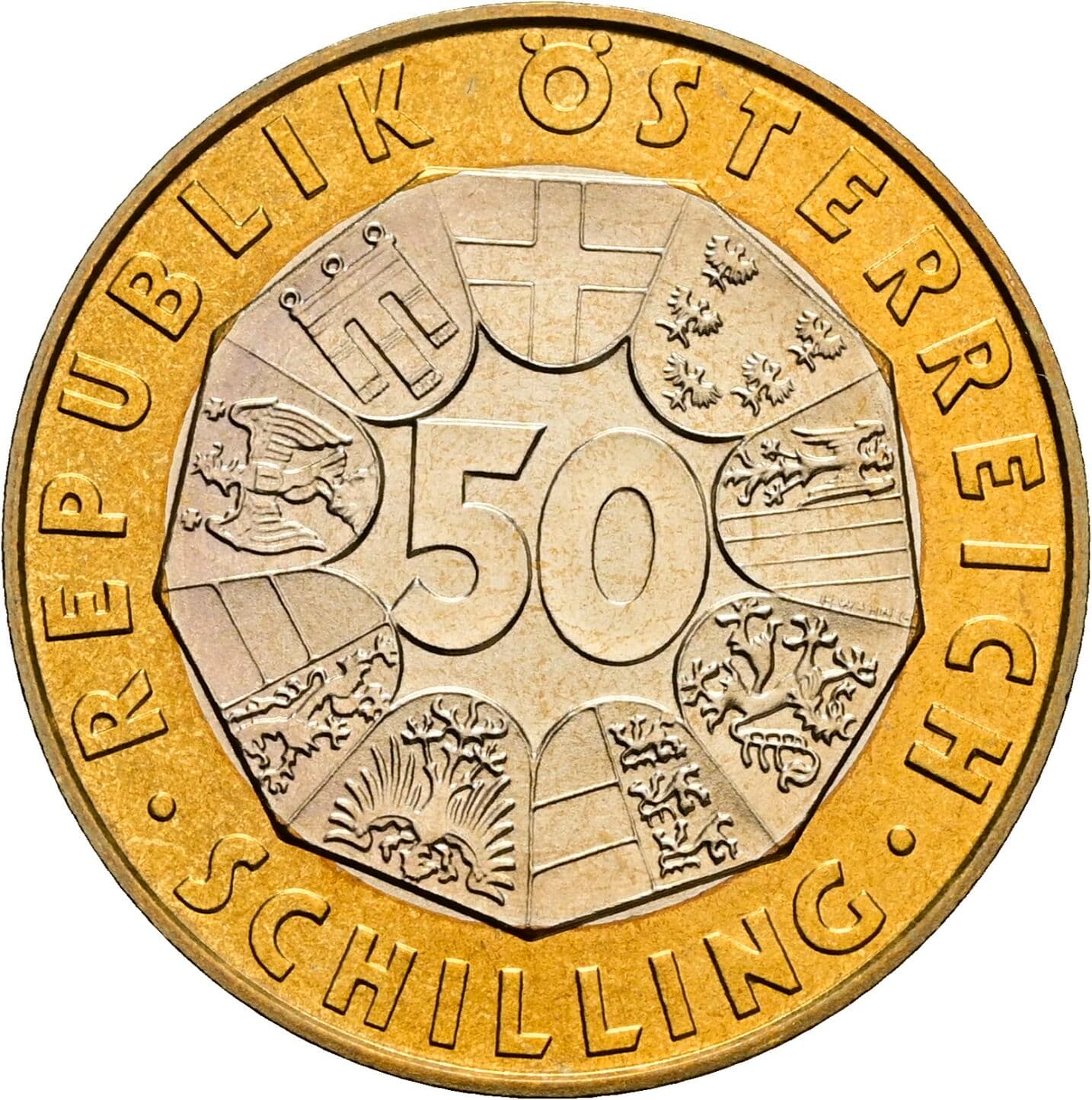 50 Schilling 2000 – Vorderseite