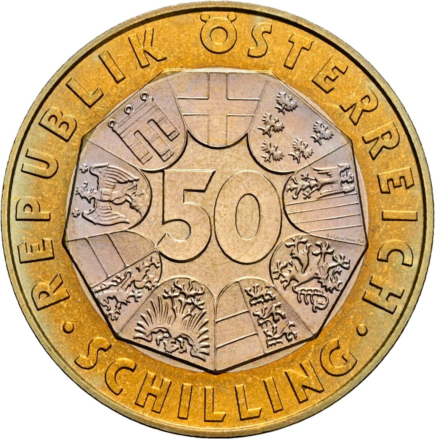 50 Schilling 2000 – Vorderseite
