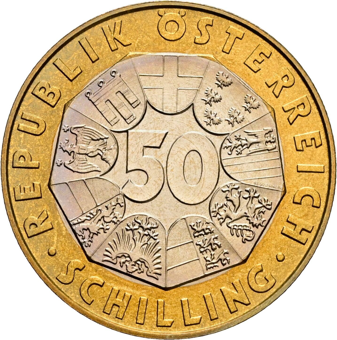 50 Schilling 2000 – Vorderseite