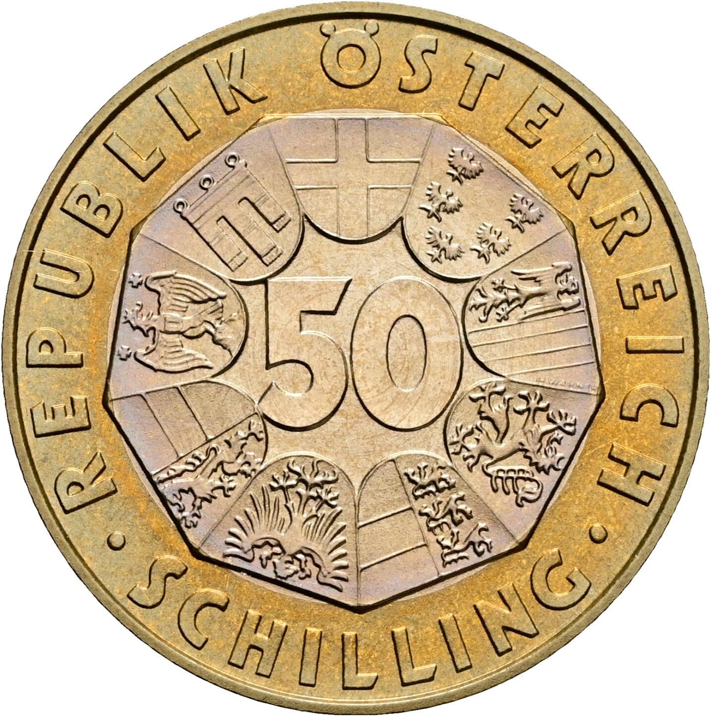 50 Schilling 2000 – Vorderseite