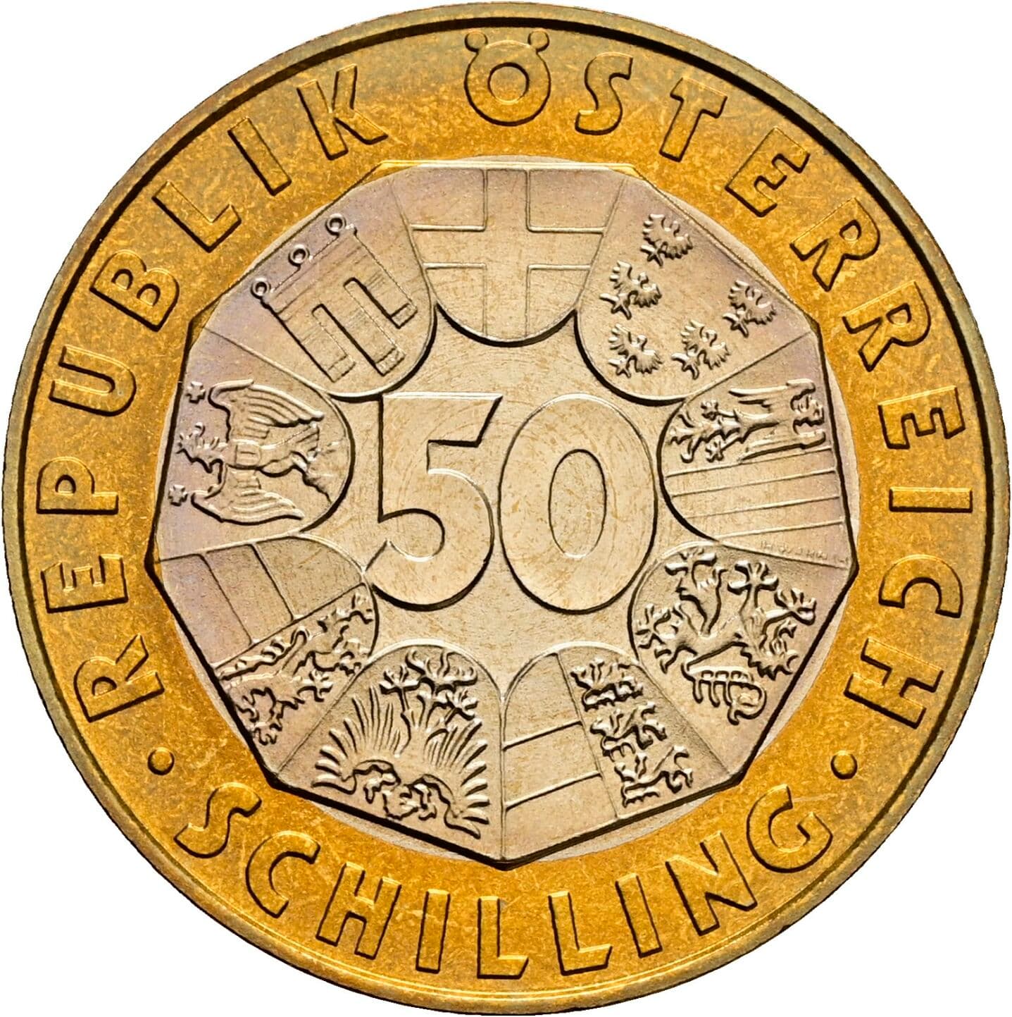 50 Schilling 2000 – Vorderseite