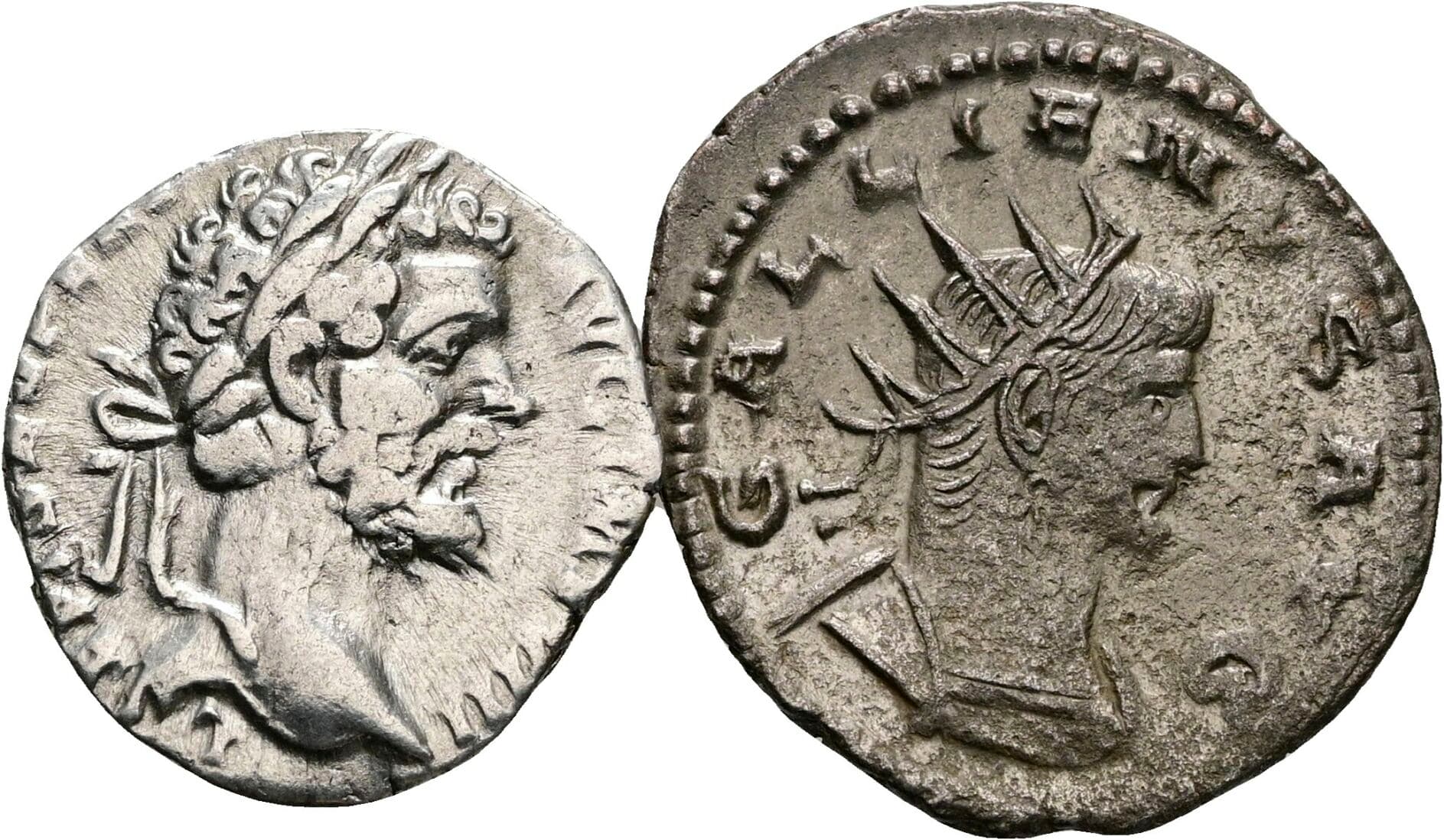 Lot 2 Stück Münzen (1x Denar+1x Antoninian)