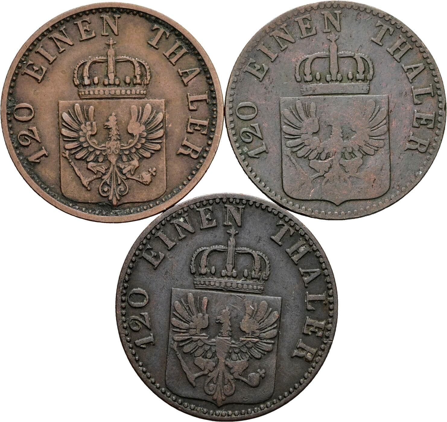 Lot 3 Stück 3 Pfennige