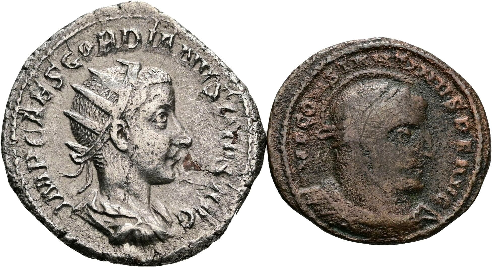 Lot 2 Stück Münzen (1x Antoninian + 1x Follis)