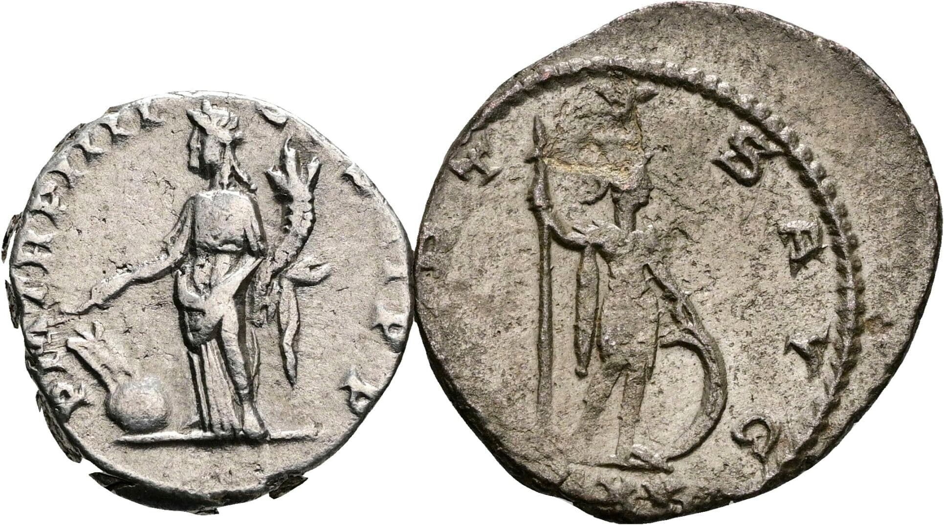 Lot 2 Stück Münzen (1x Denar+1x Antoninian)