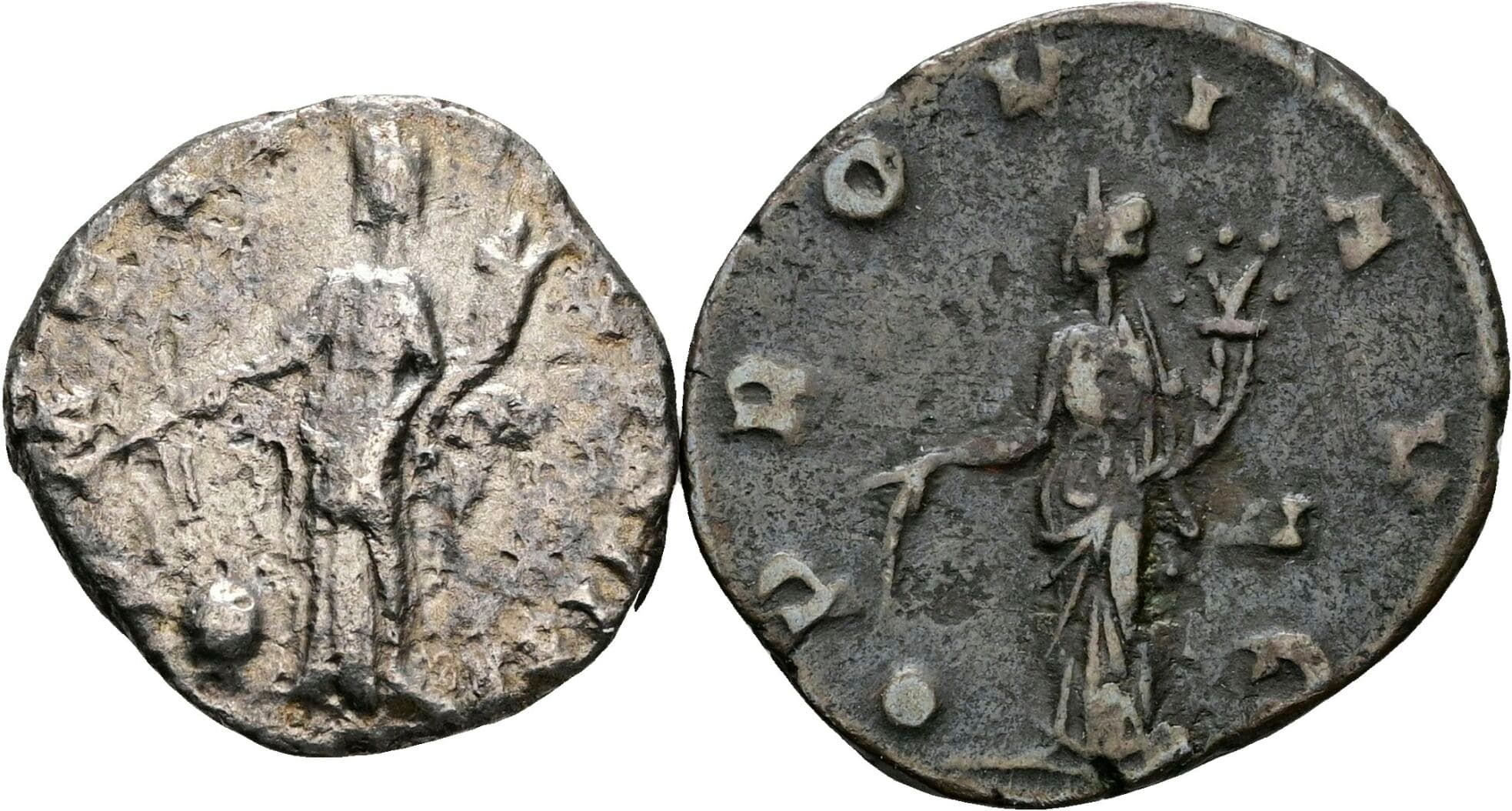 Lot 2 Stück Münzen (1x Denar+1x Antoninian)