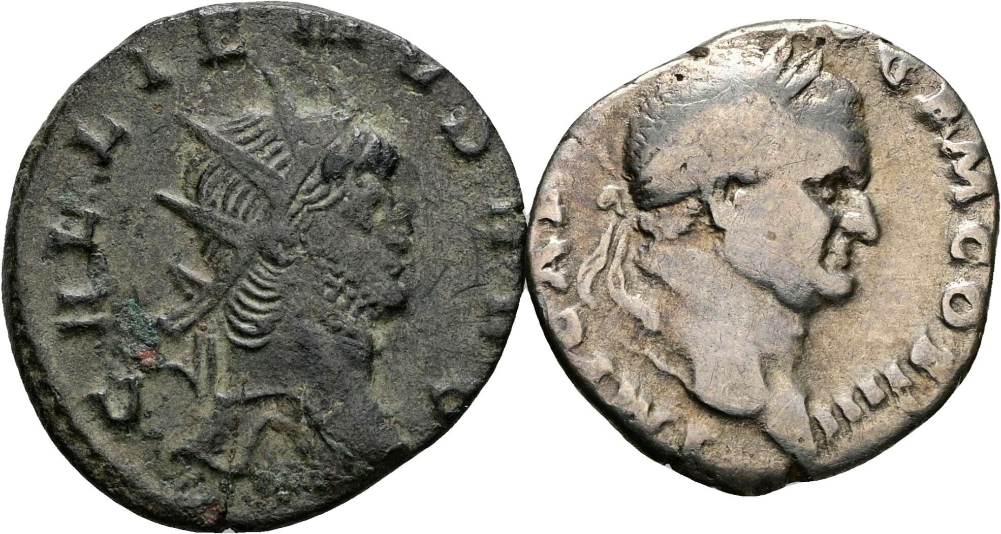 Lot 2 Stück Münzen (1x Denar+1x Antoninian)