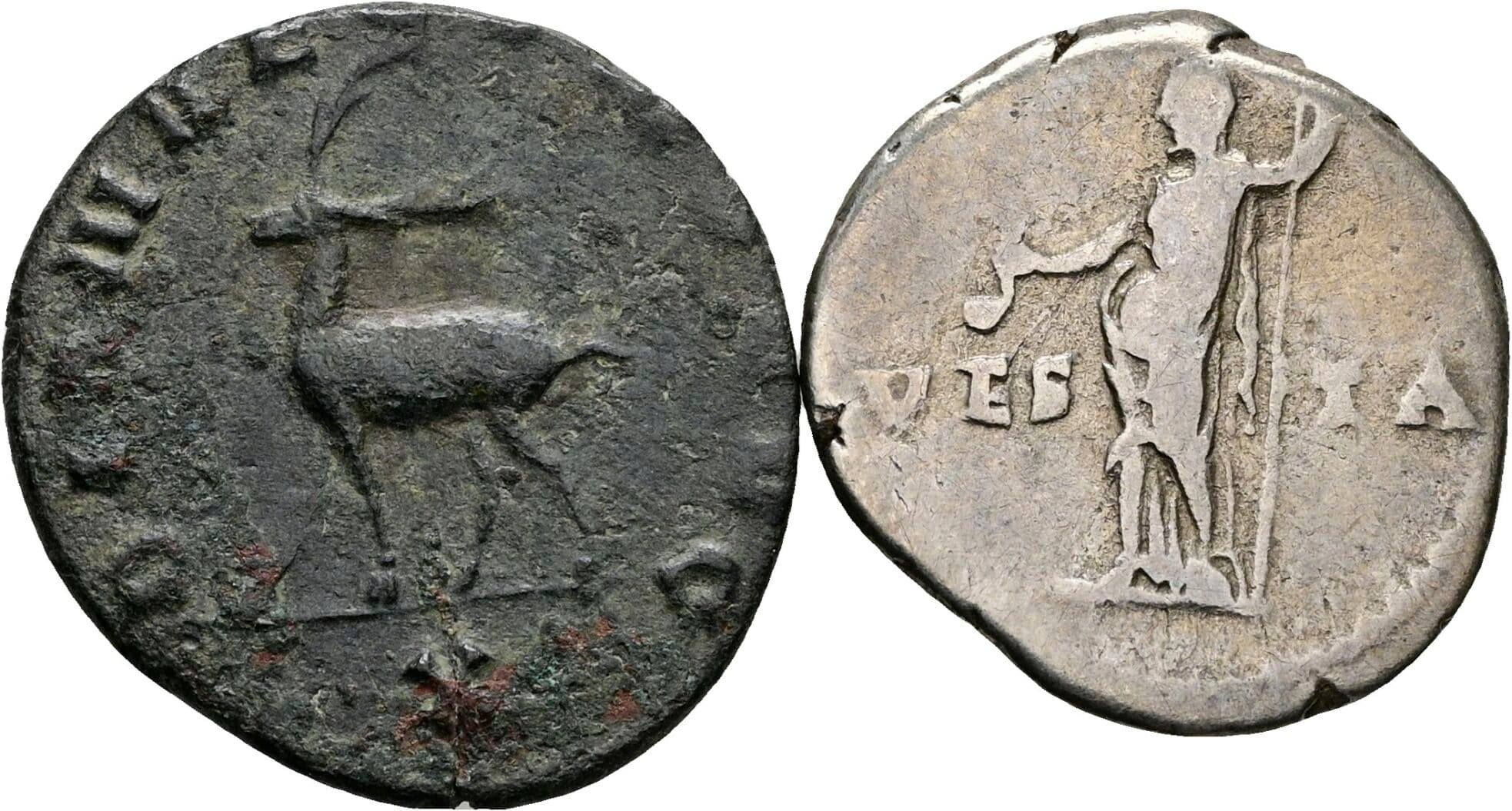 Lot 2 Stück Münzen (1x Denar+1x Antoninian)