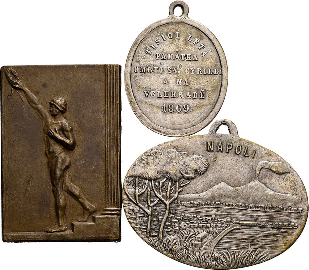 Lot mit 3 Stück Plaketten/Anhängern