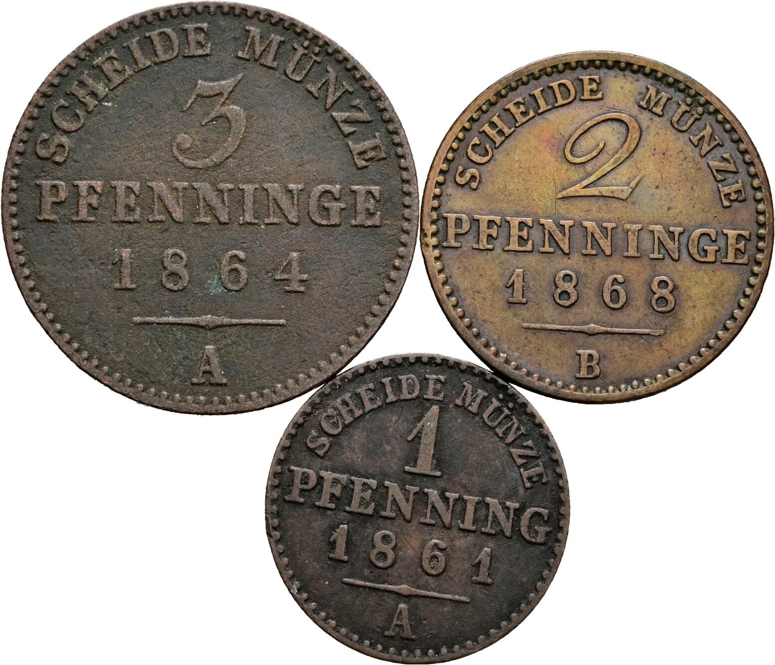 Lot 3 Stück Kleinmünzen