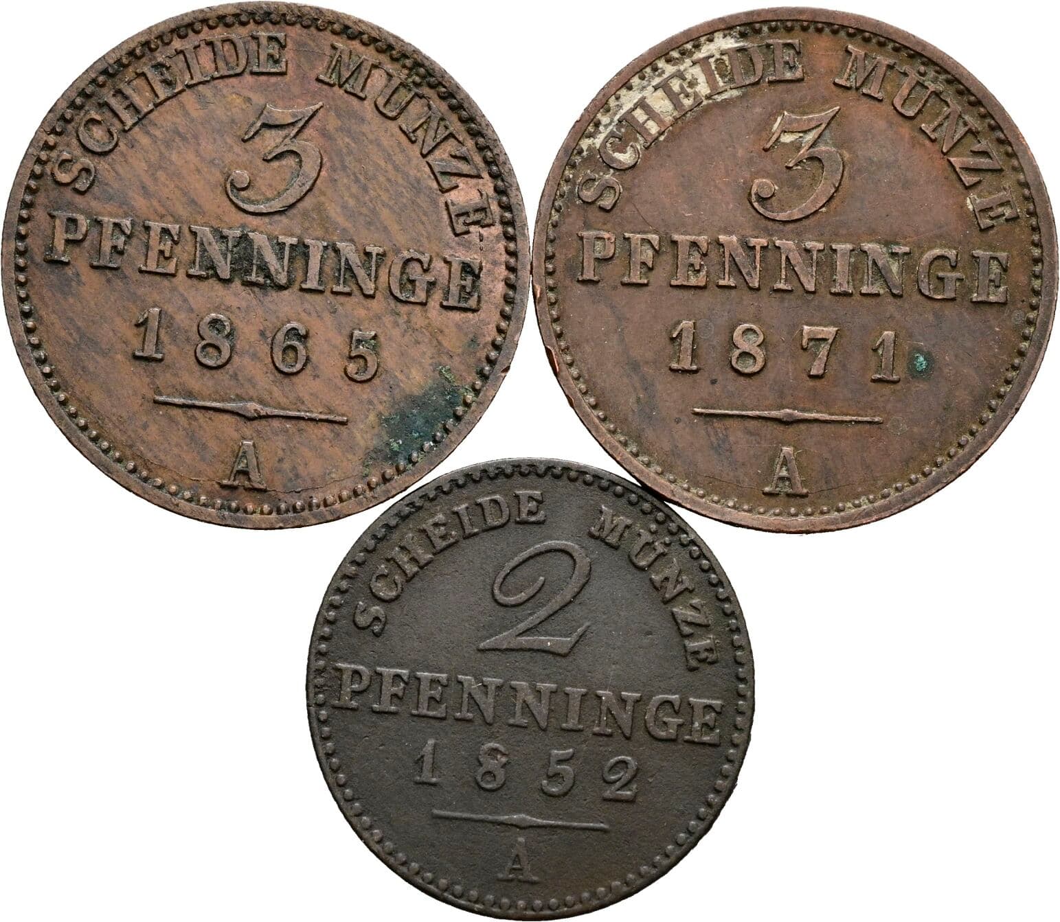 Lot 3 Stück Kleinmünzen