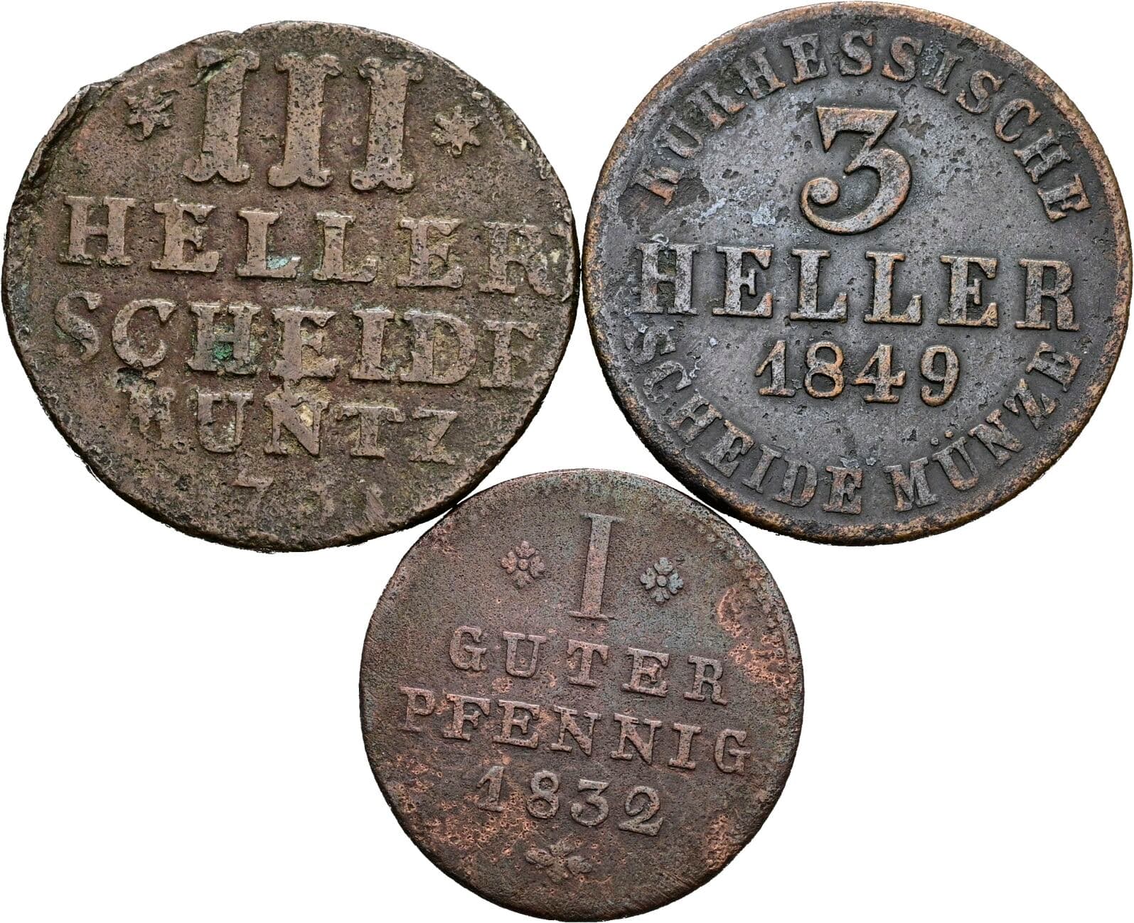 Lot 3 Stück Kleinmünzen