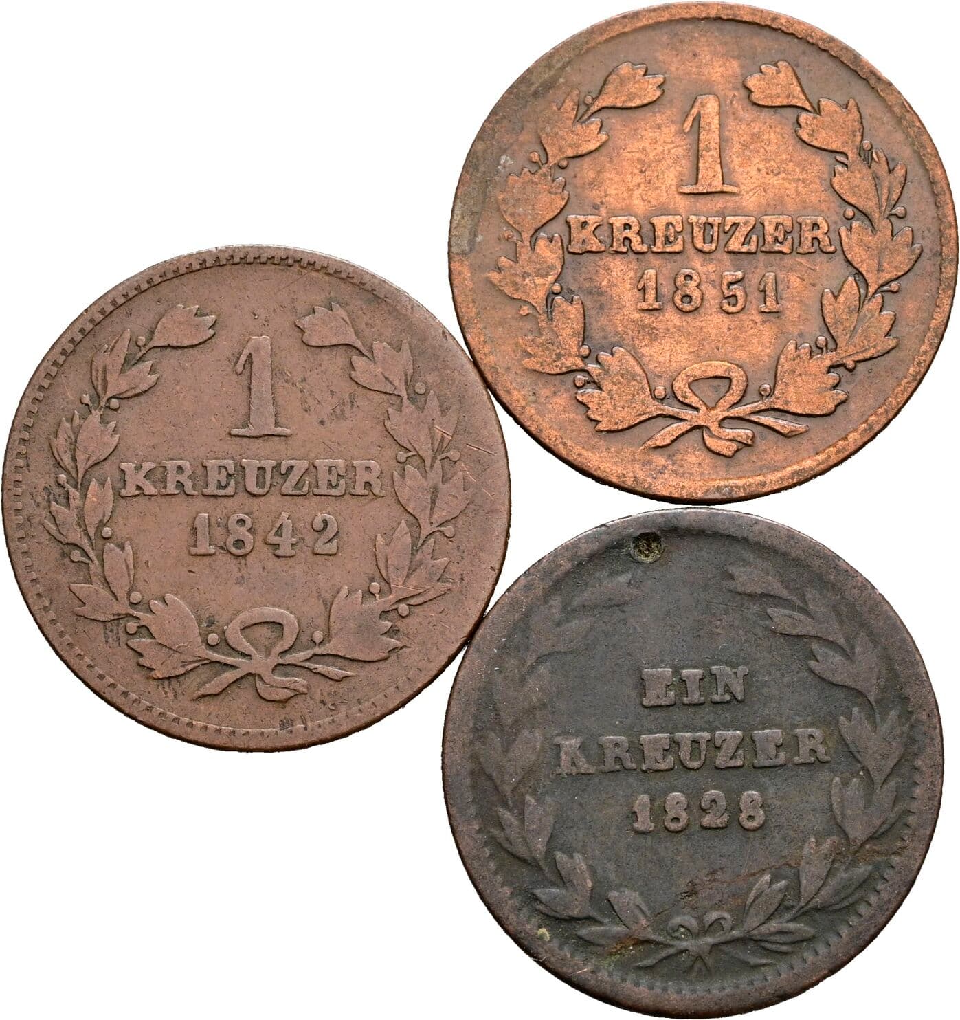 Lot 3 Stück 1 Kreuzer