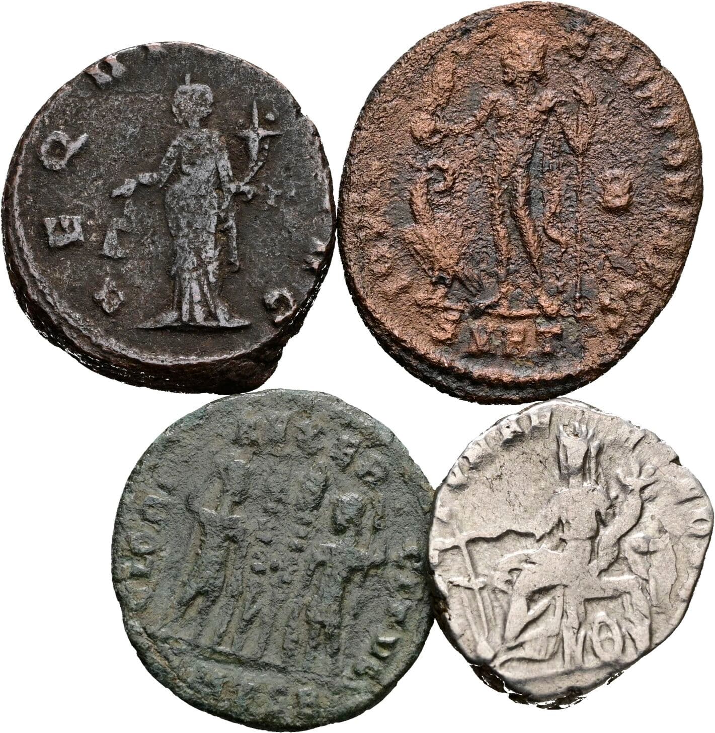 Lot 4 Stück Münzen