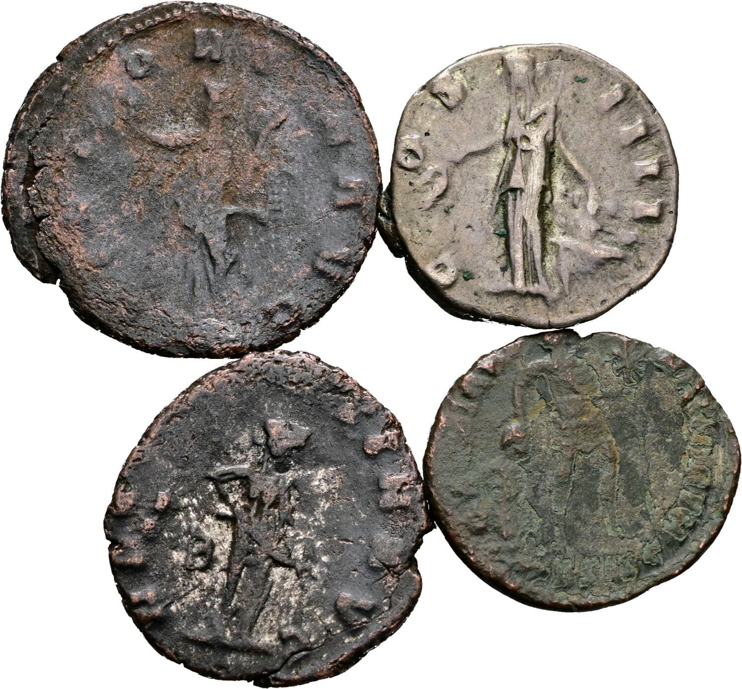 Lot 4 Stück Münzen