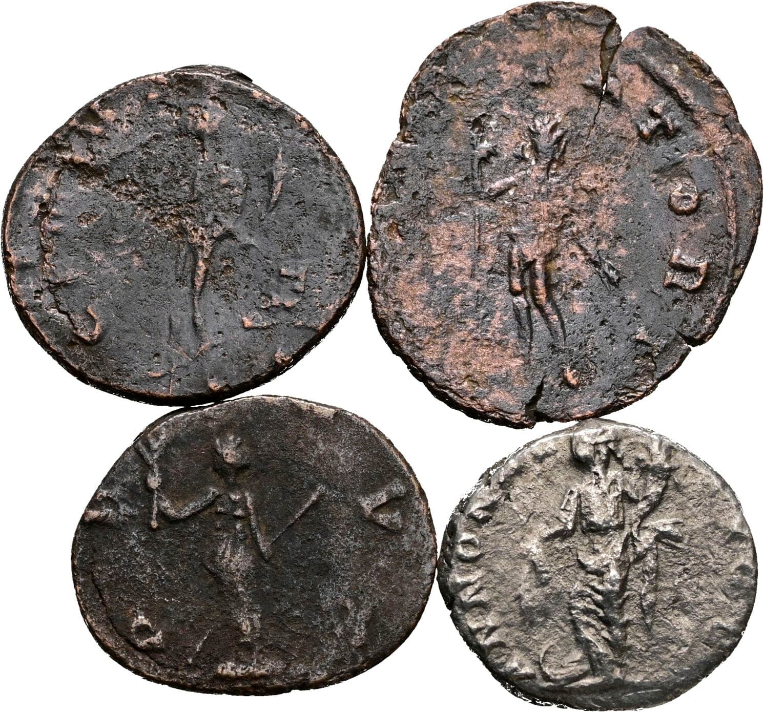 Lot 4 Stück Münzen