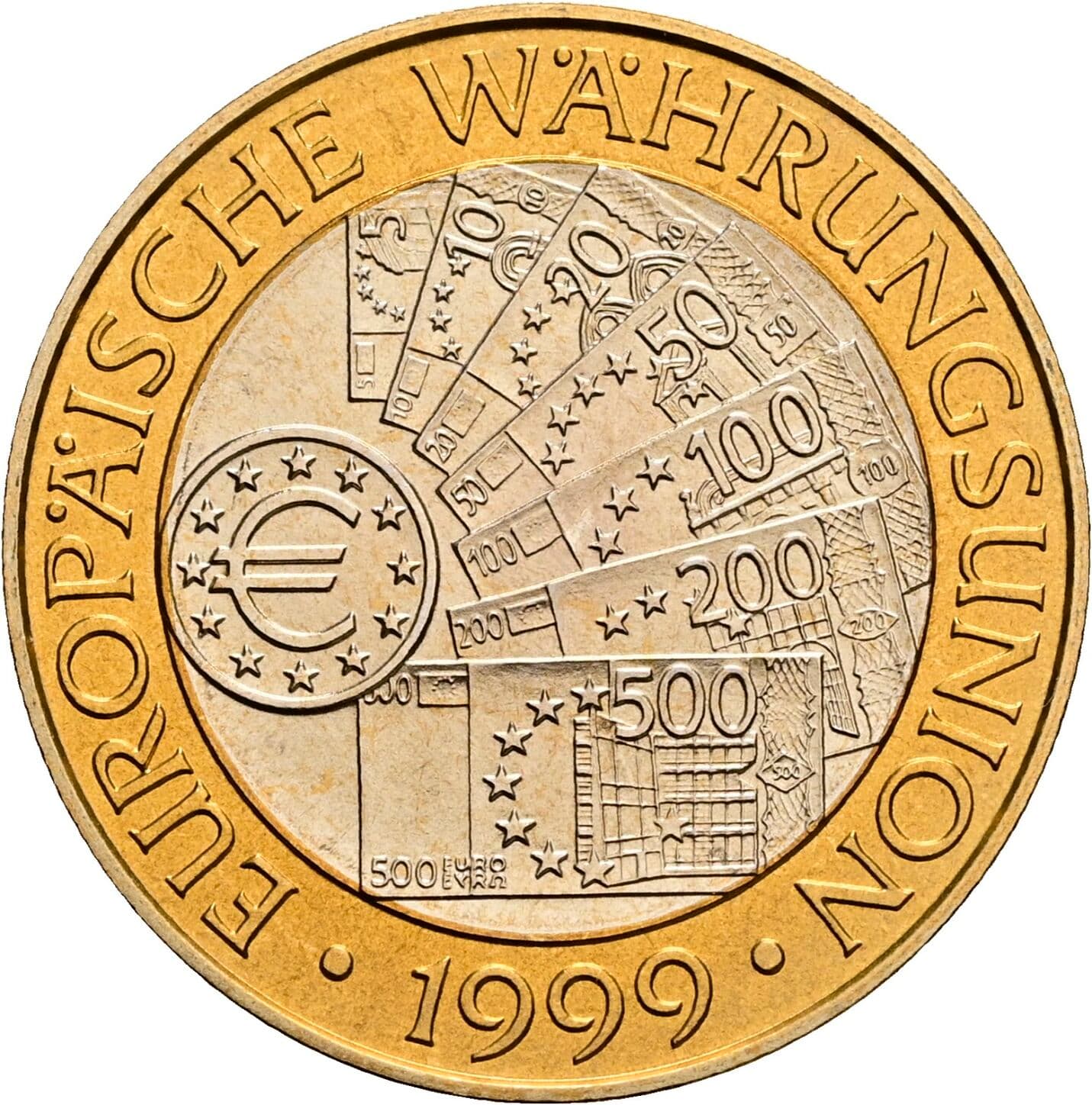 50 Schilling 1999 – Rückseite