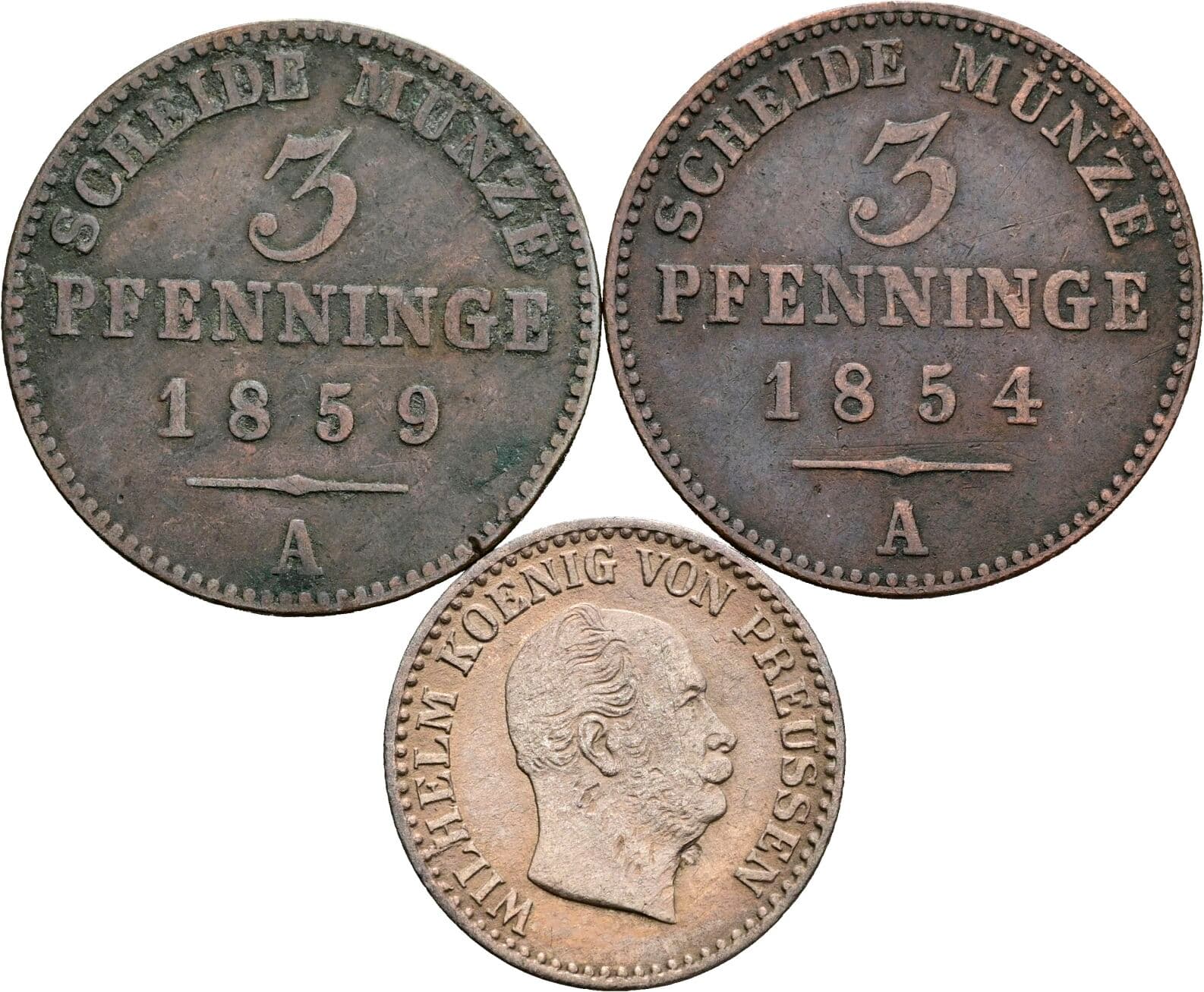 Lot 3 Stück Kleinmünzen