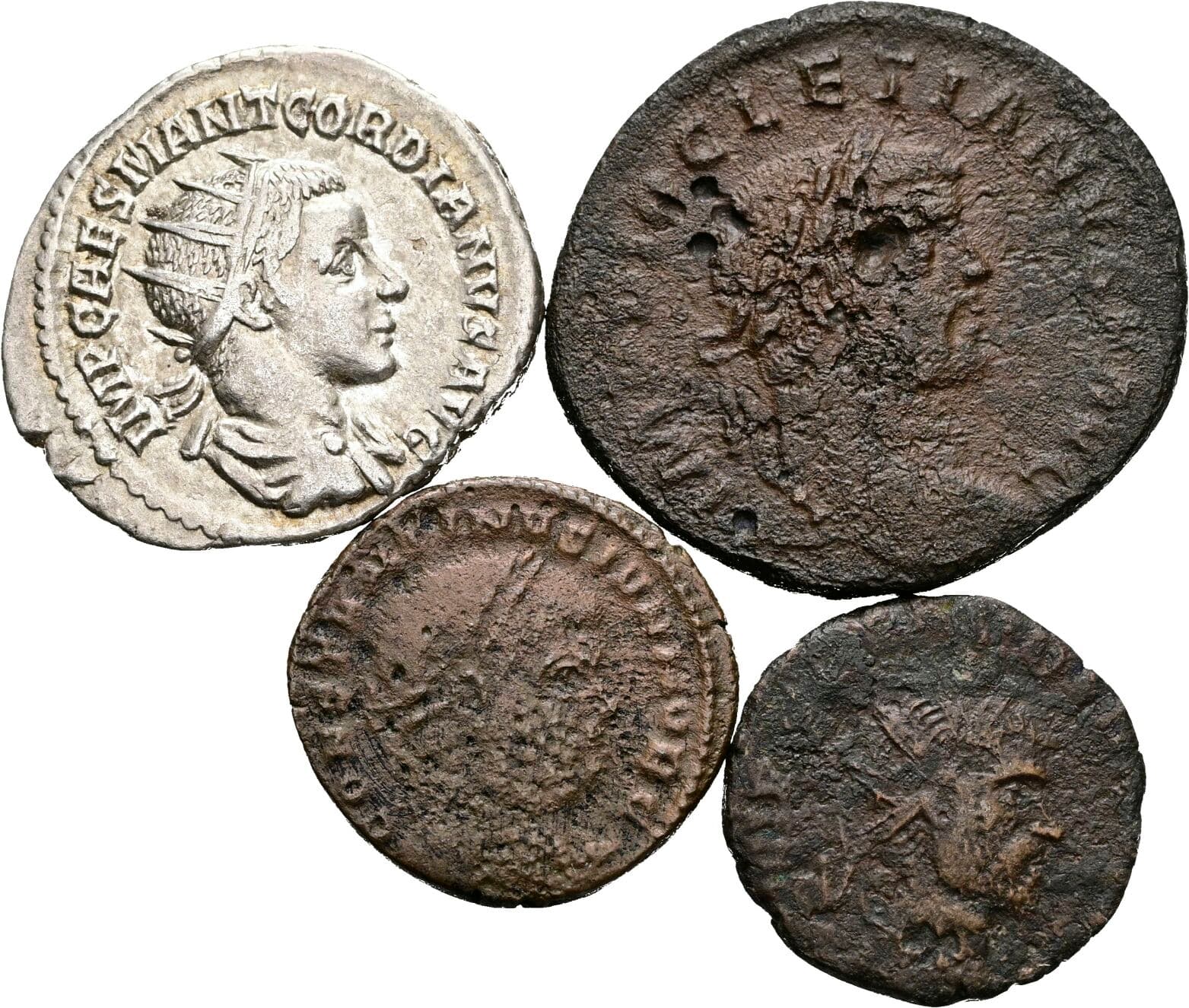 Lot 4 Stück Münzen