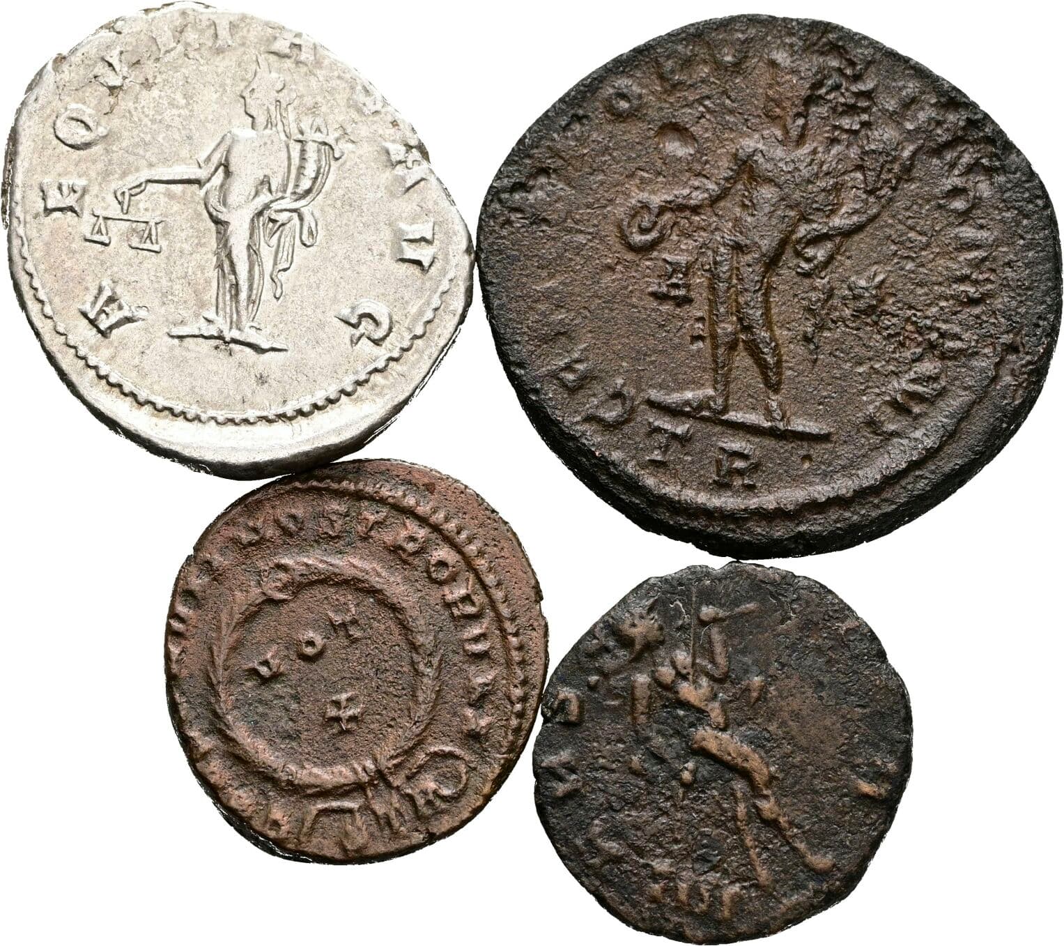 Lot 4 Stück Münzen