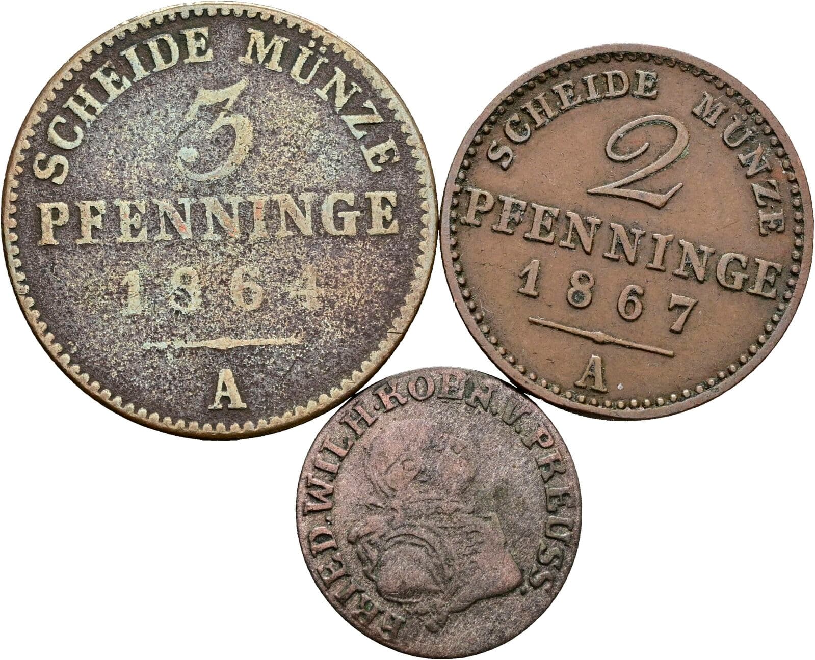 Lot 3 Stück Münzen