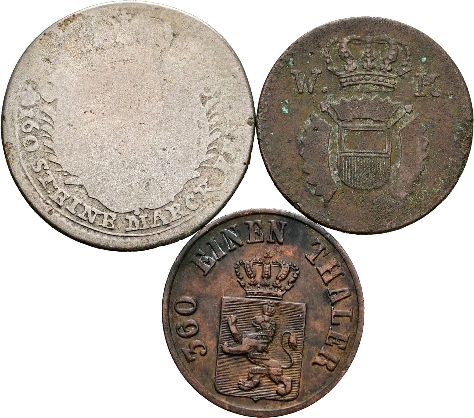 Lot 3 Stück Münzen