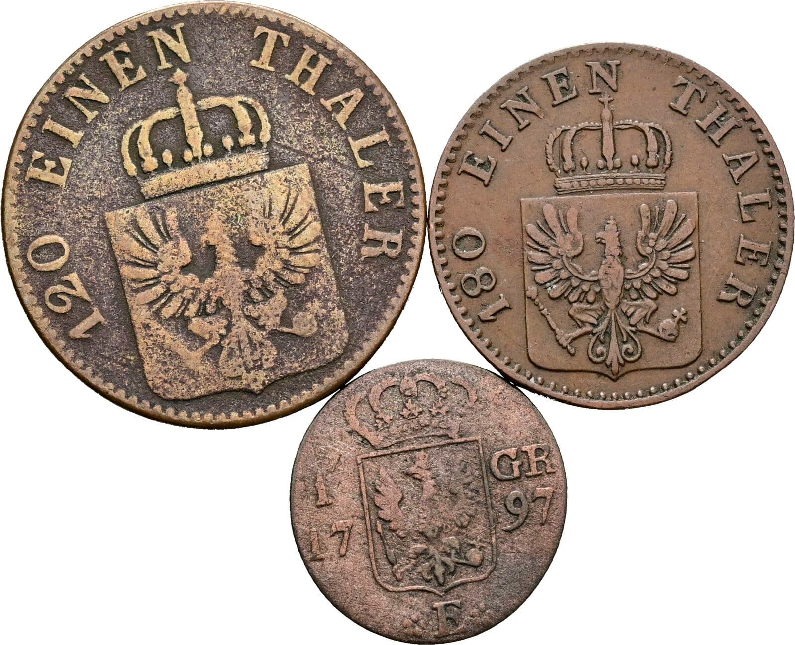 Lot 3 Stück Münzen