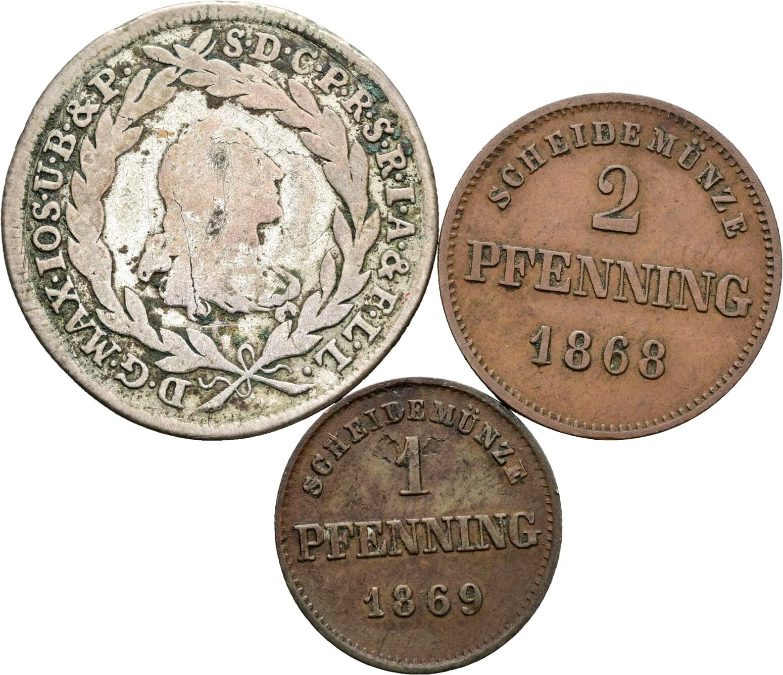 Lot 3 Stück Münzen