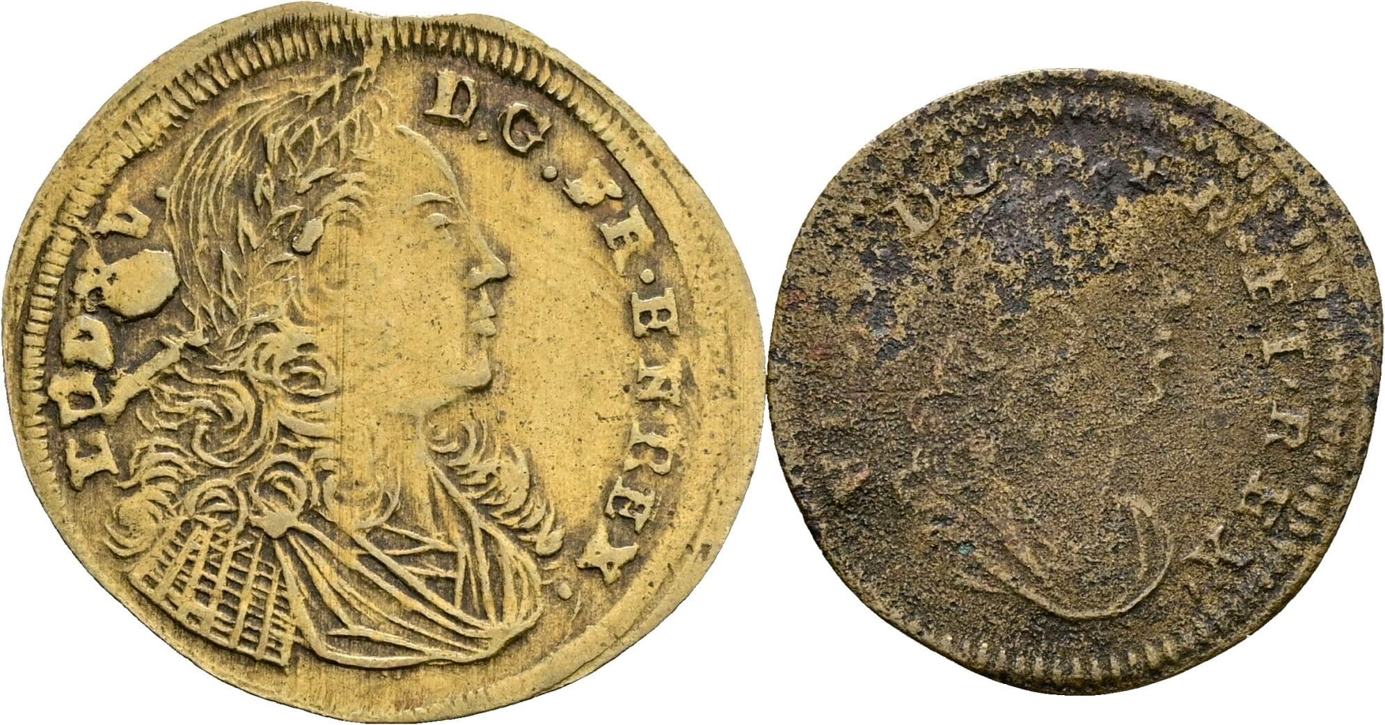 Lot 2 Stück Rechenpfennige