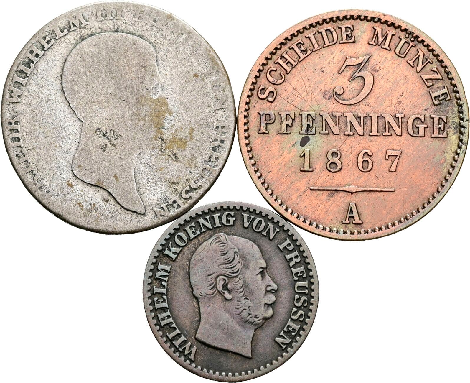 Lot 3 Stück Münzen