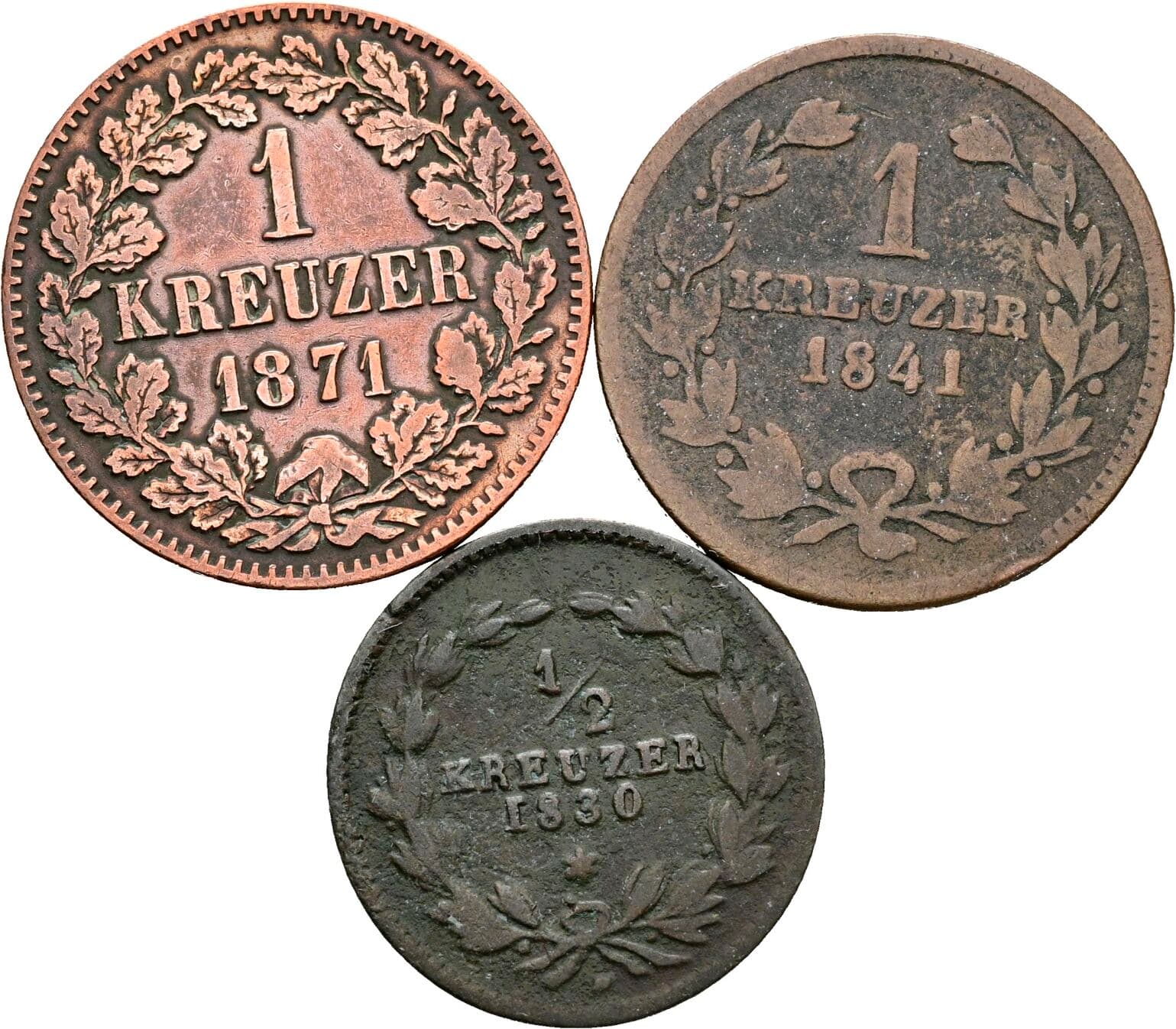 Lot 3 Stück Münzen – Rückseite